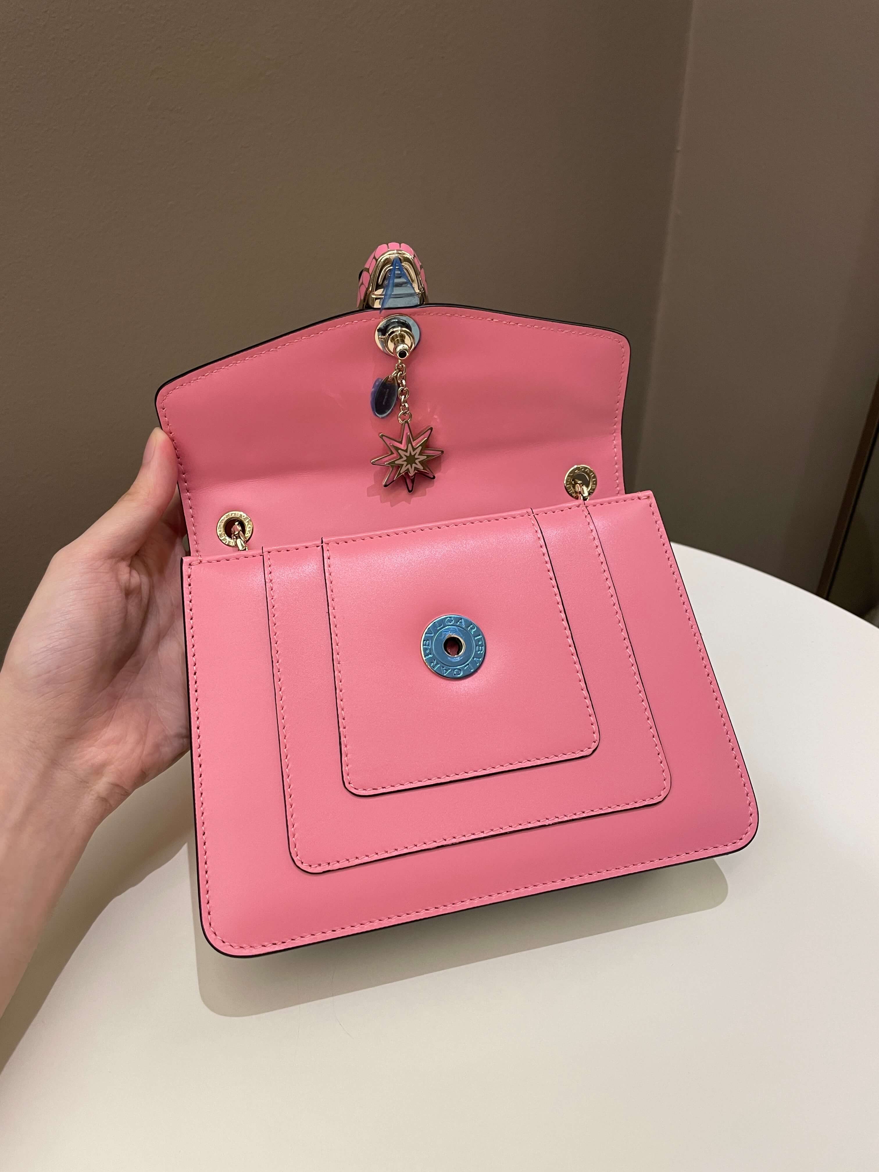 Bvlgari Sepenti Forever Bag Candy Quartz Calf Leather
