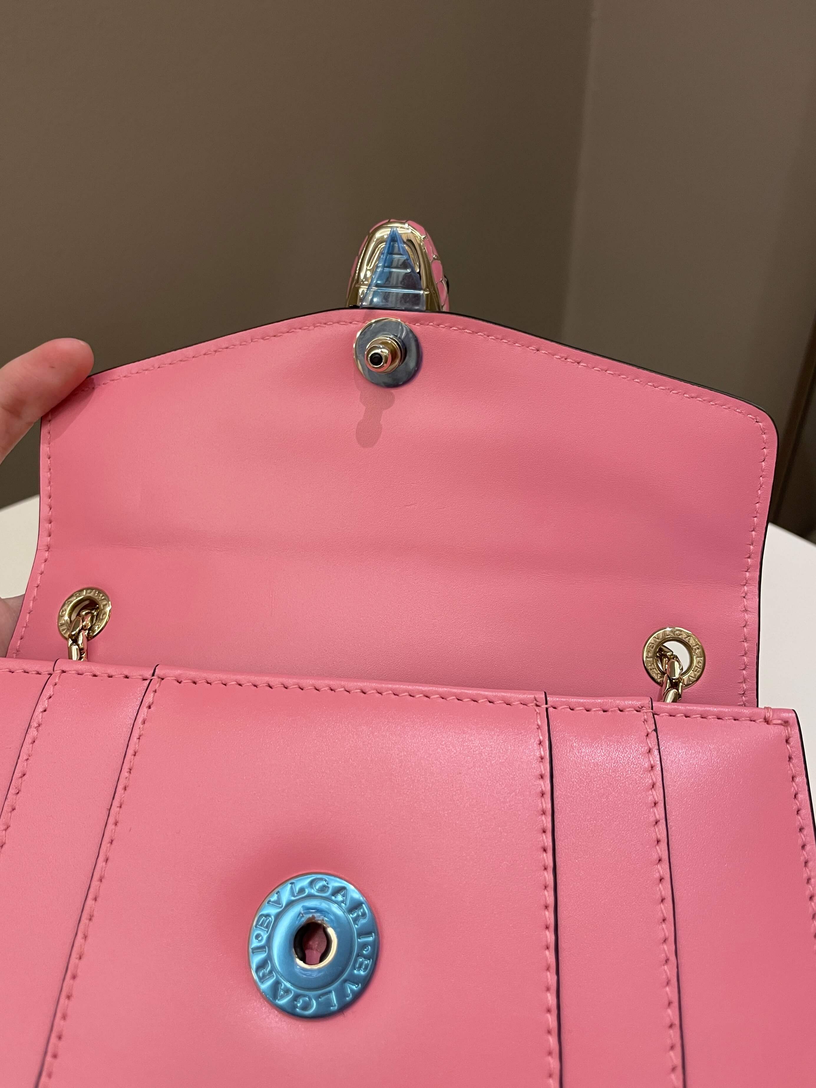 Bvlgari Sepenti Forever Bag Candy Quartz Calf Leather