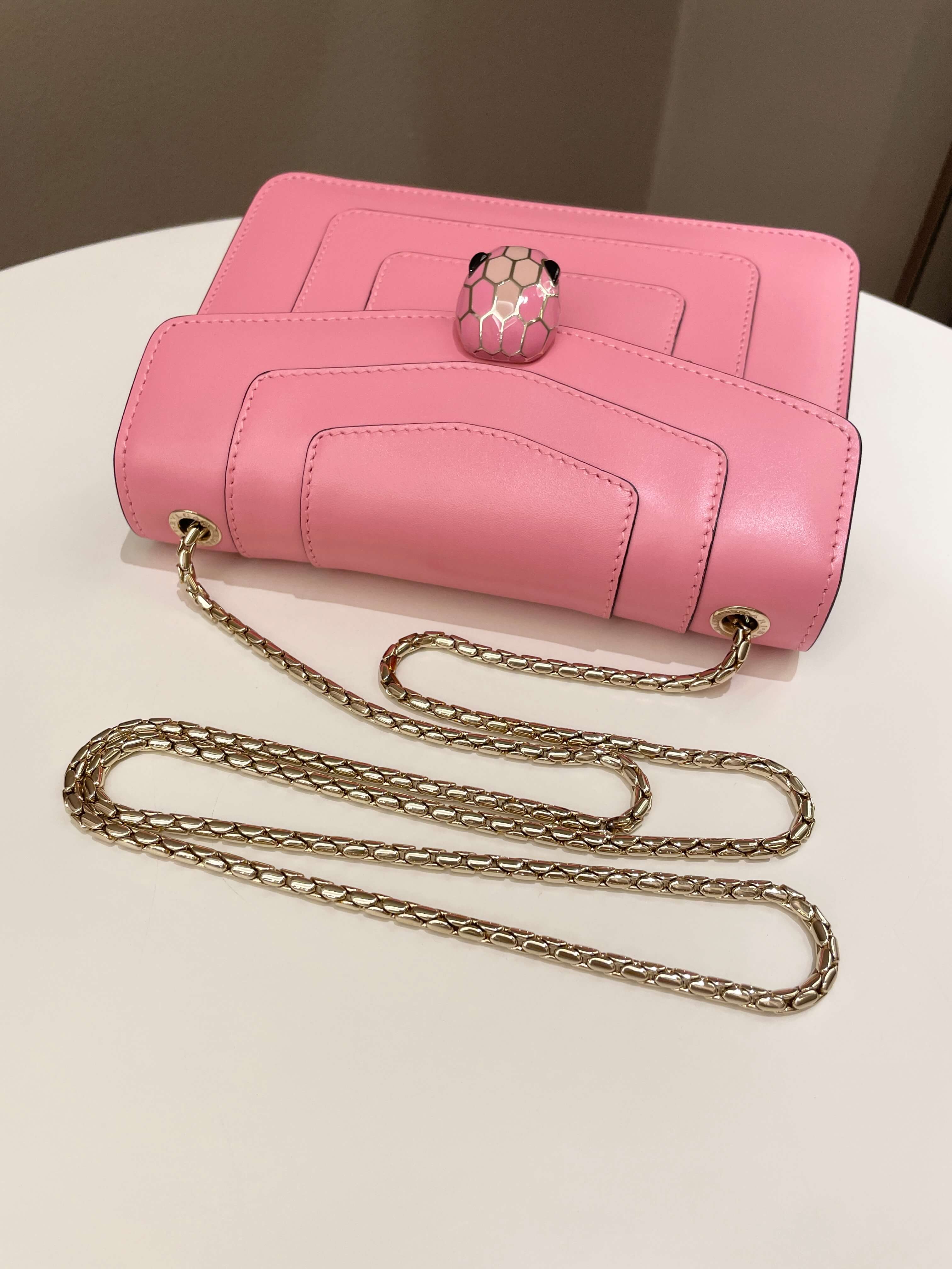 Bvlgari Sepenti Forever Bag Candy Quartz Calf Leather