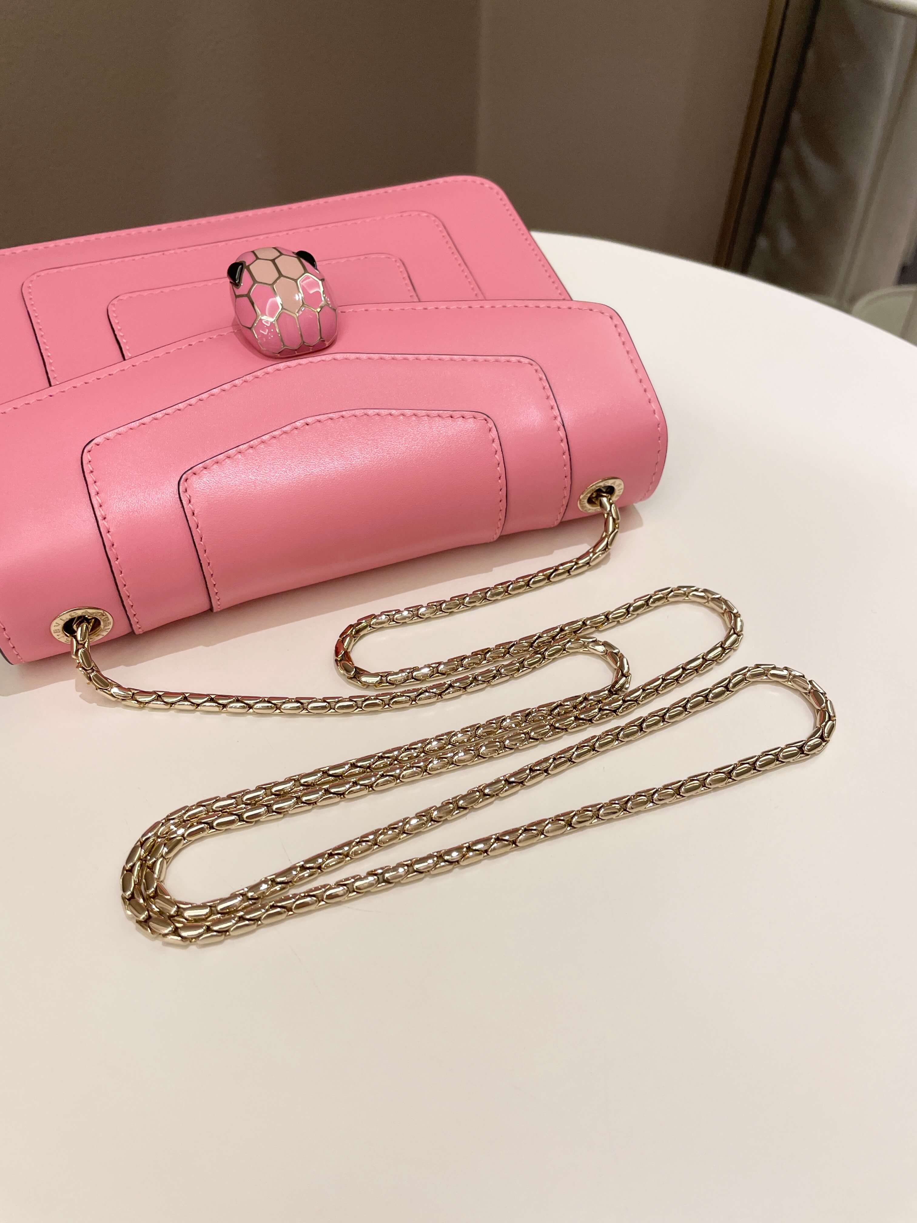 Bvlgari Sepenti Forever Bag Candy Quartz Calf Leather