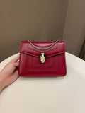 Bvlgari Sepenti Forever Bag Deep Red Calf Leather
