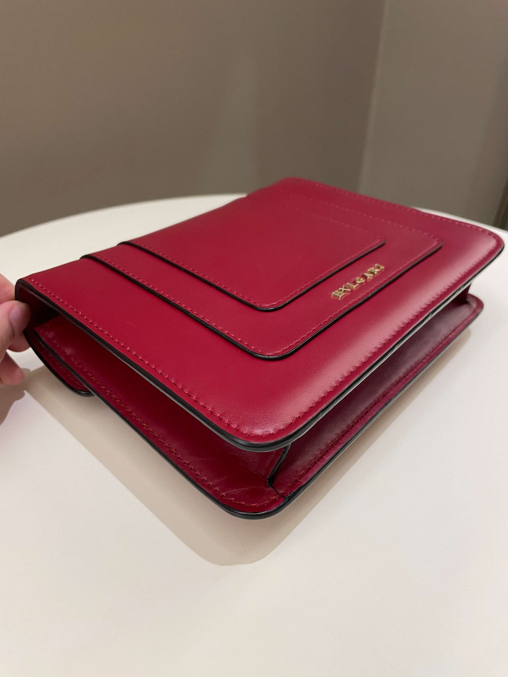 Bvlgari Sepenti Forever Bag Deep Red Calf Leather