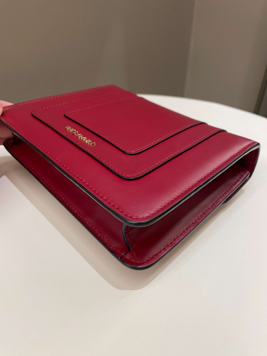 Bvlgari Sepenti Forever Bag Deep Red Calf Leather