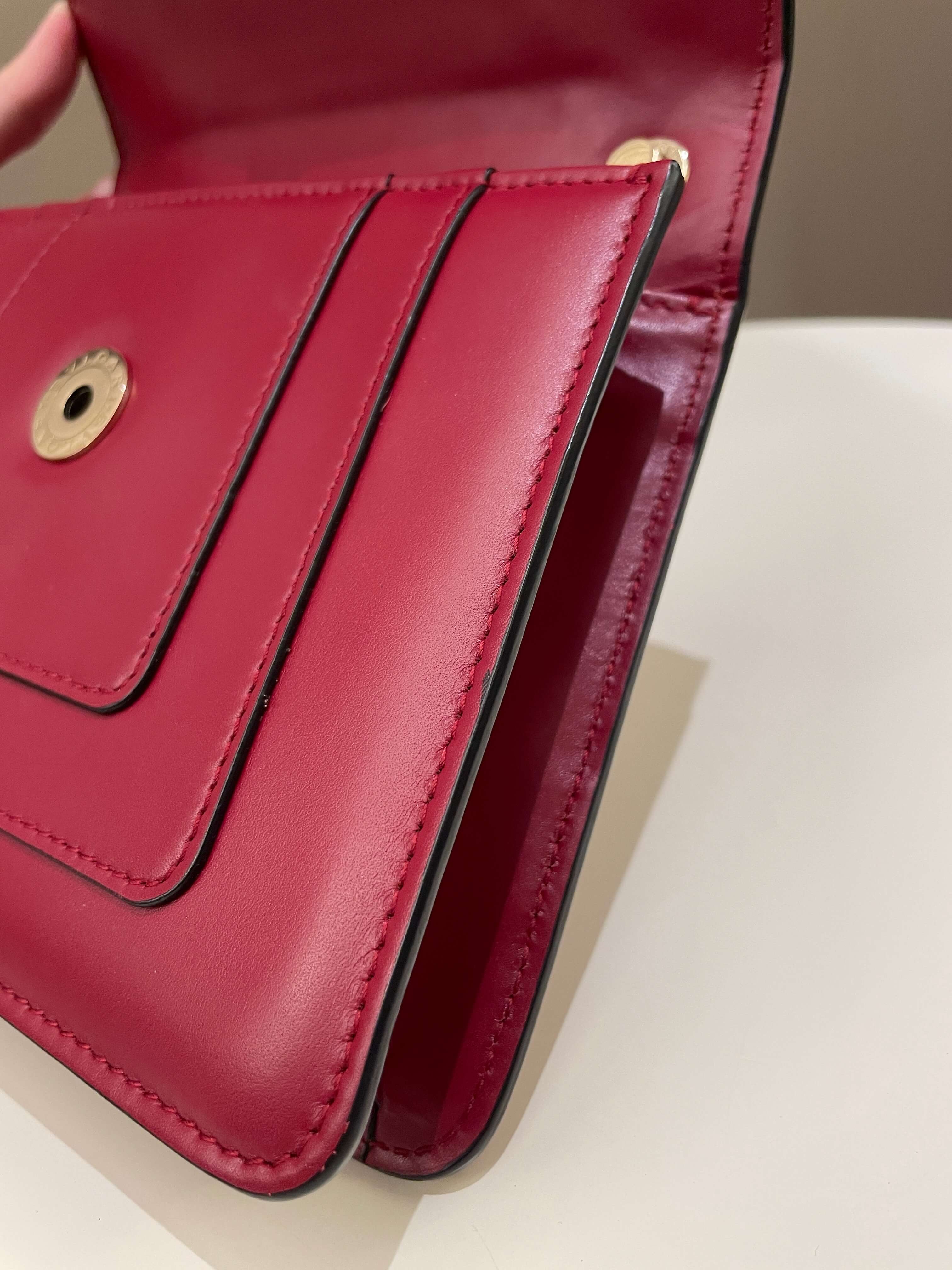 Bvlgari Sepenti Forever Bag Deep Red Calf Leather