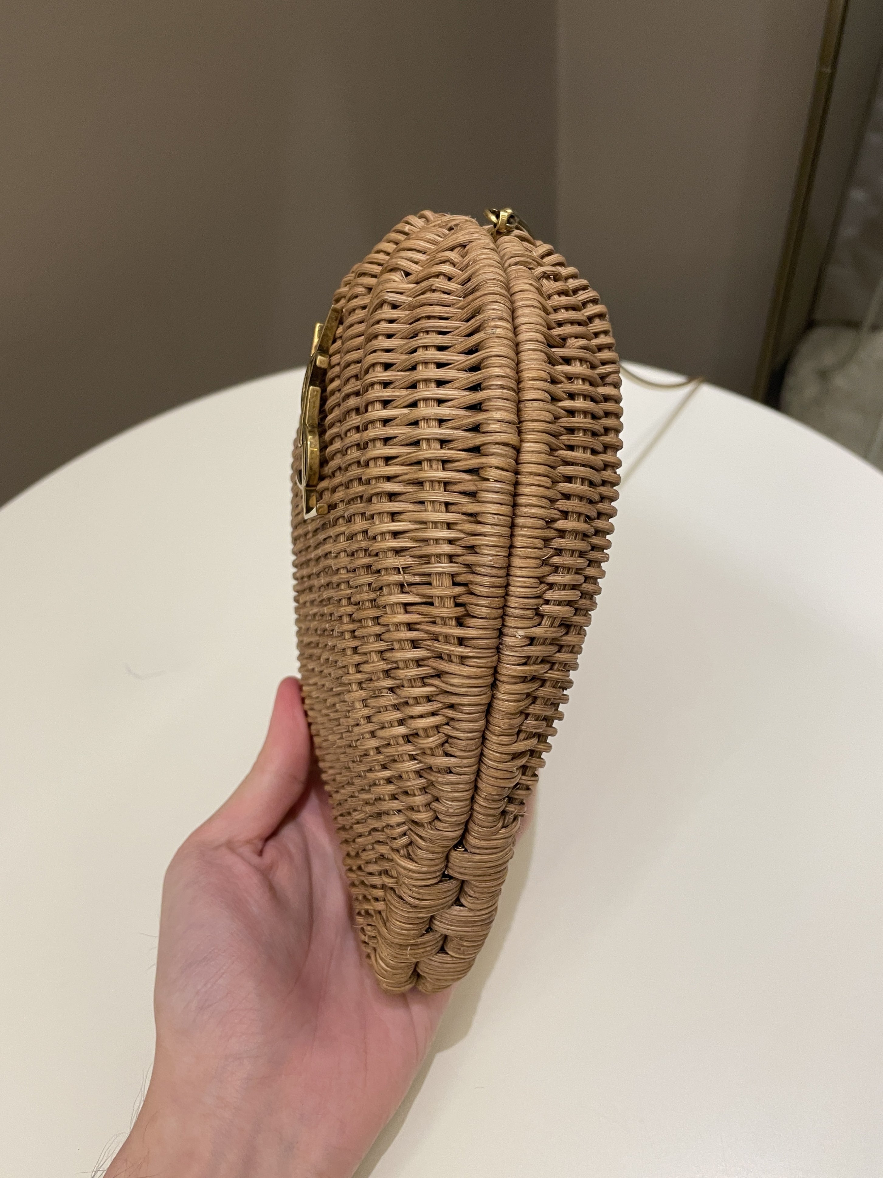 Saint Laurent Love Box Bag Rattan