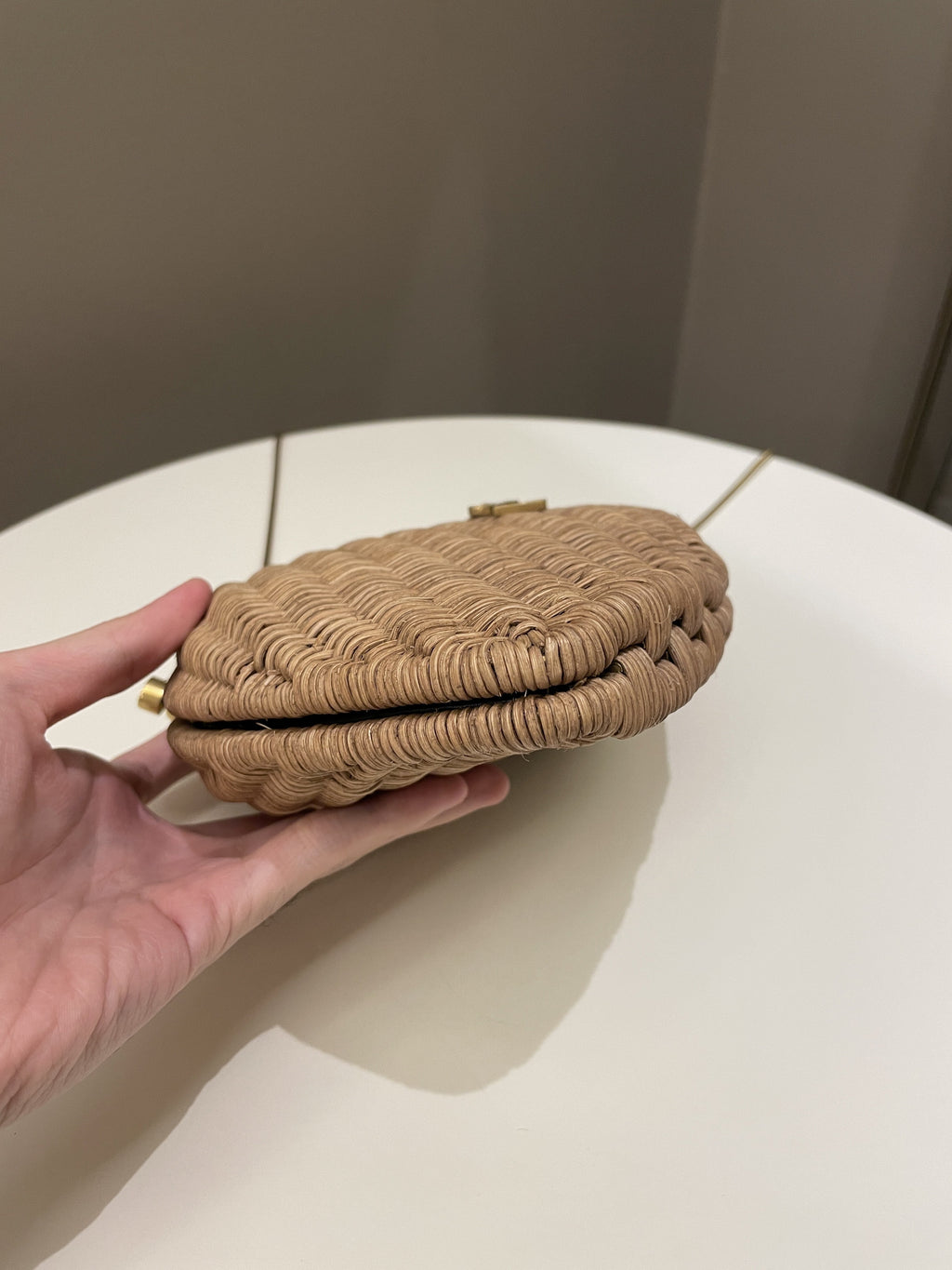 Saint Laurent Love Box Bag Rattan