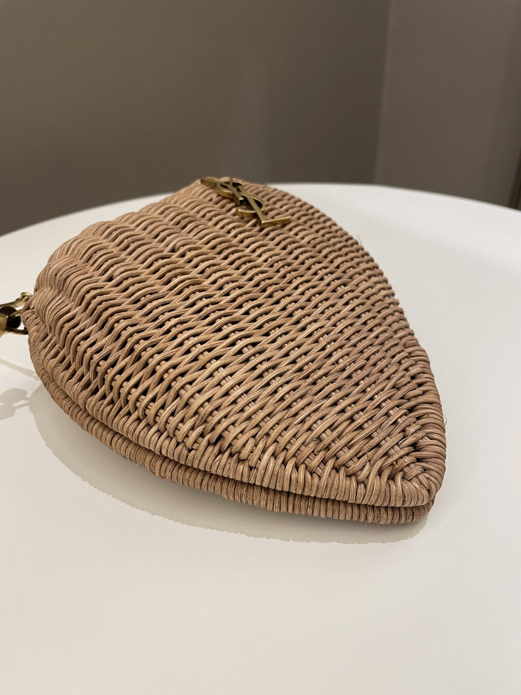 Saint Laurent Love Box Bag Rattan