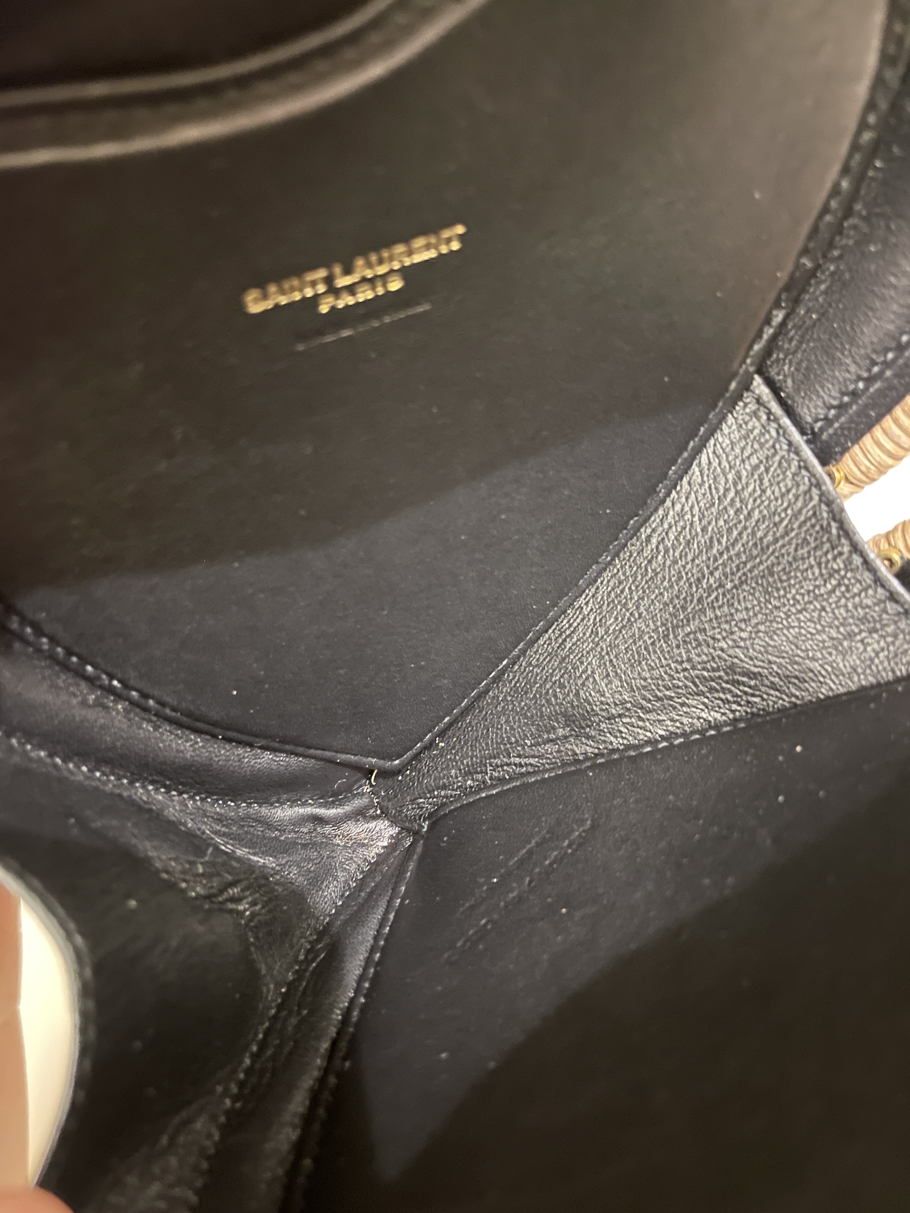 Saint Laurent Love Box Bag Rattan
