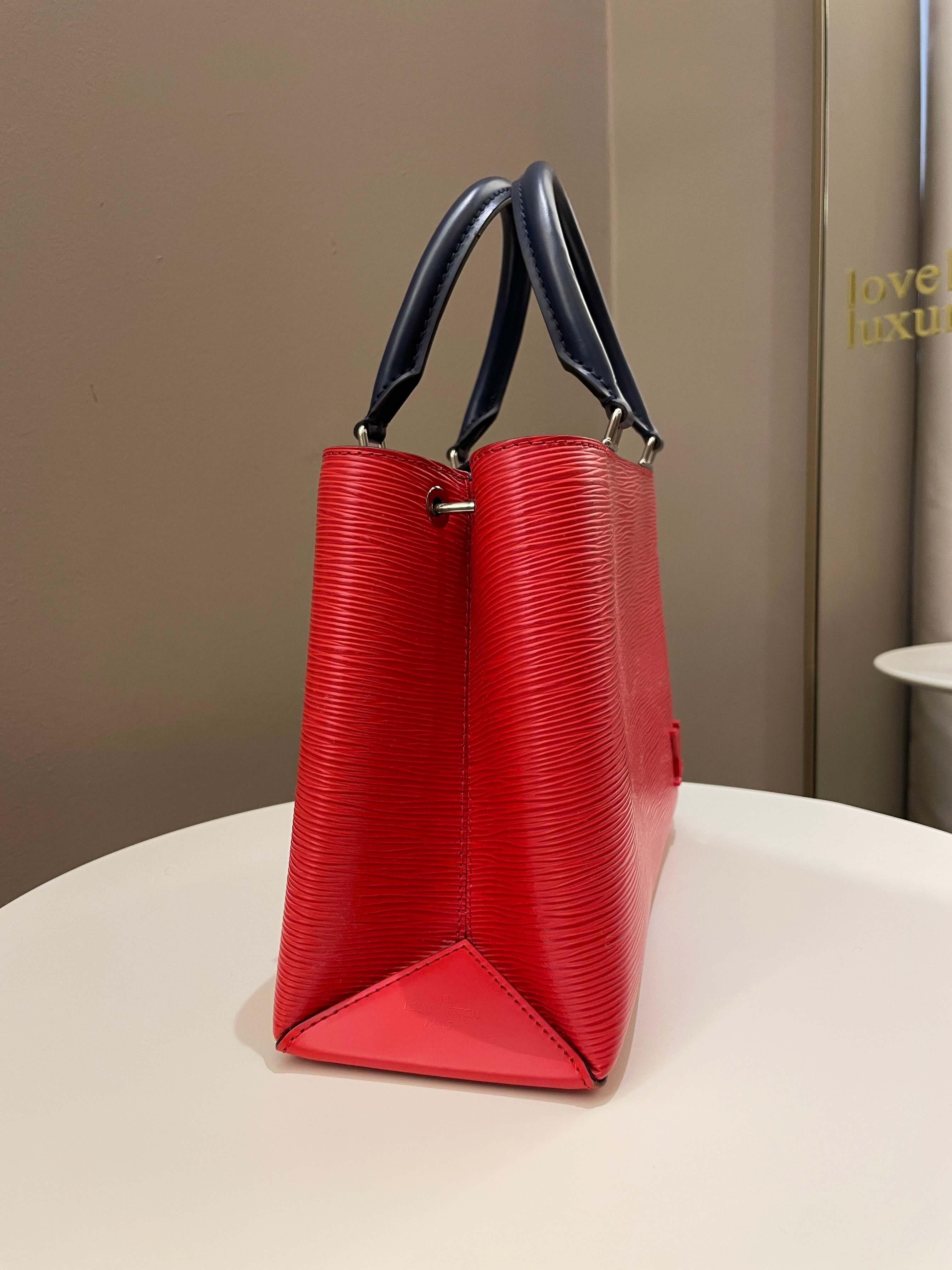 Louis Vuitton Kleber Coquelicot / Navy Epi Leather