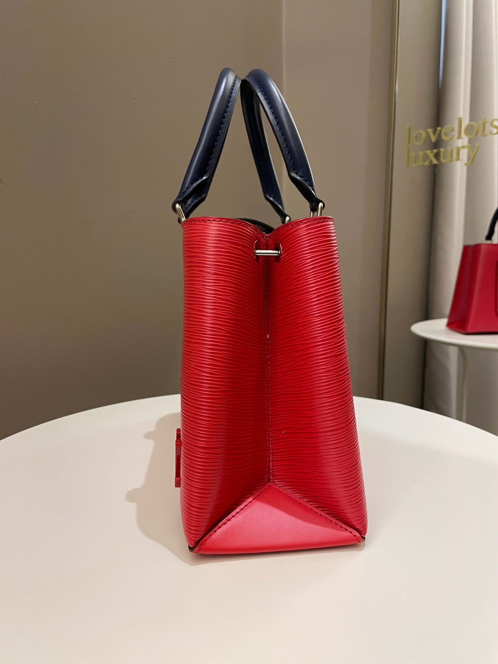 Louis Vuitton Kleber Coquelicot / Navy Epi Leather
