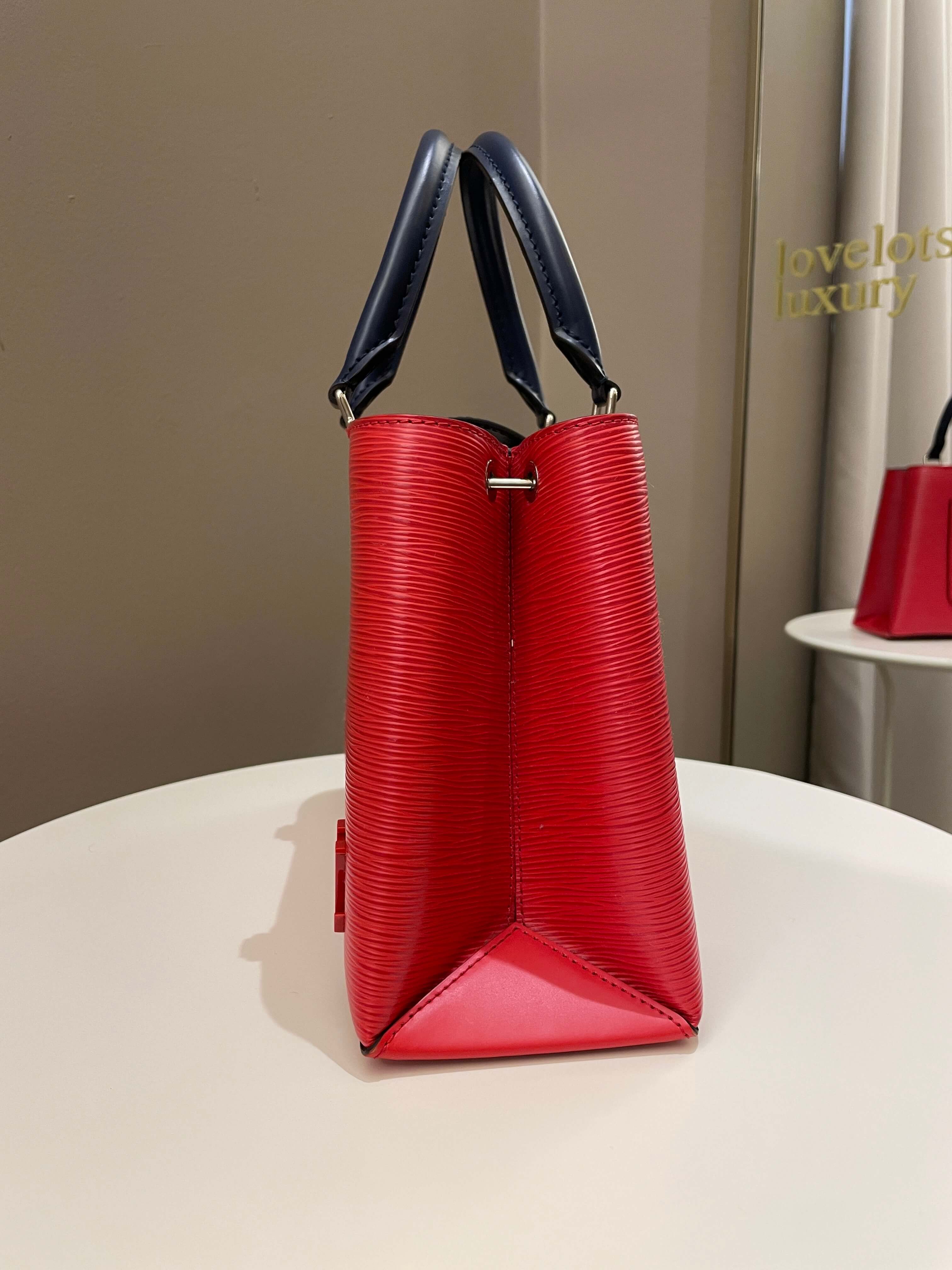Louis Vuitton Kleber Coquelicot / Navy Epi Leather
