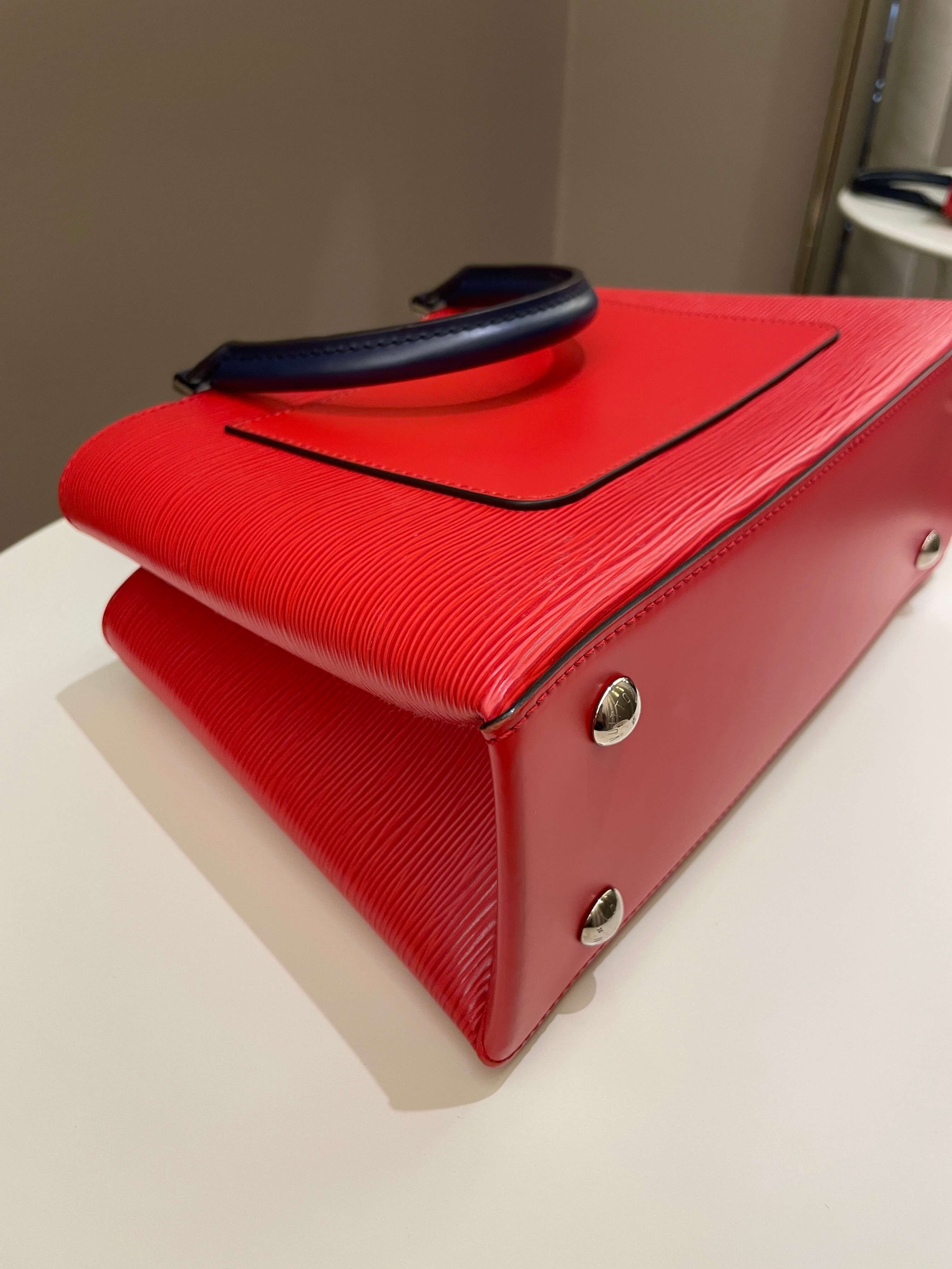 Louis Vuitton Kleber Coquelicot / Navy Epi Leather
