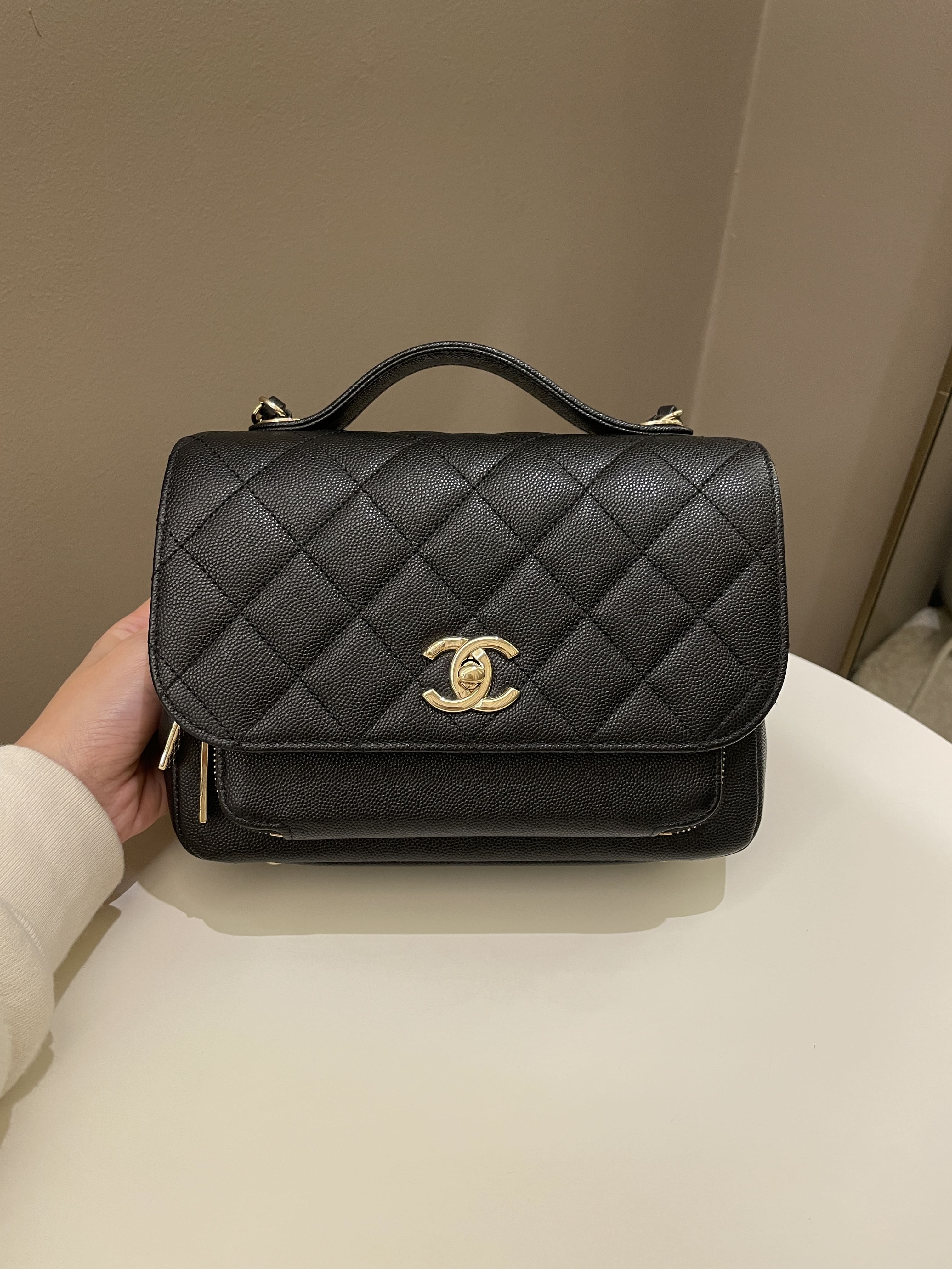 Chanel Business Affinity Flap Black Caviar
