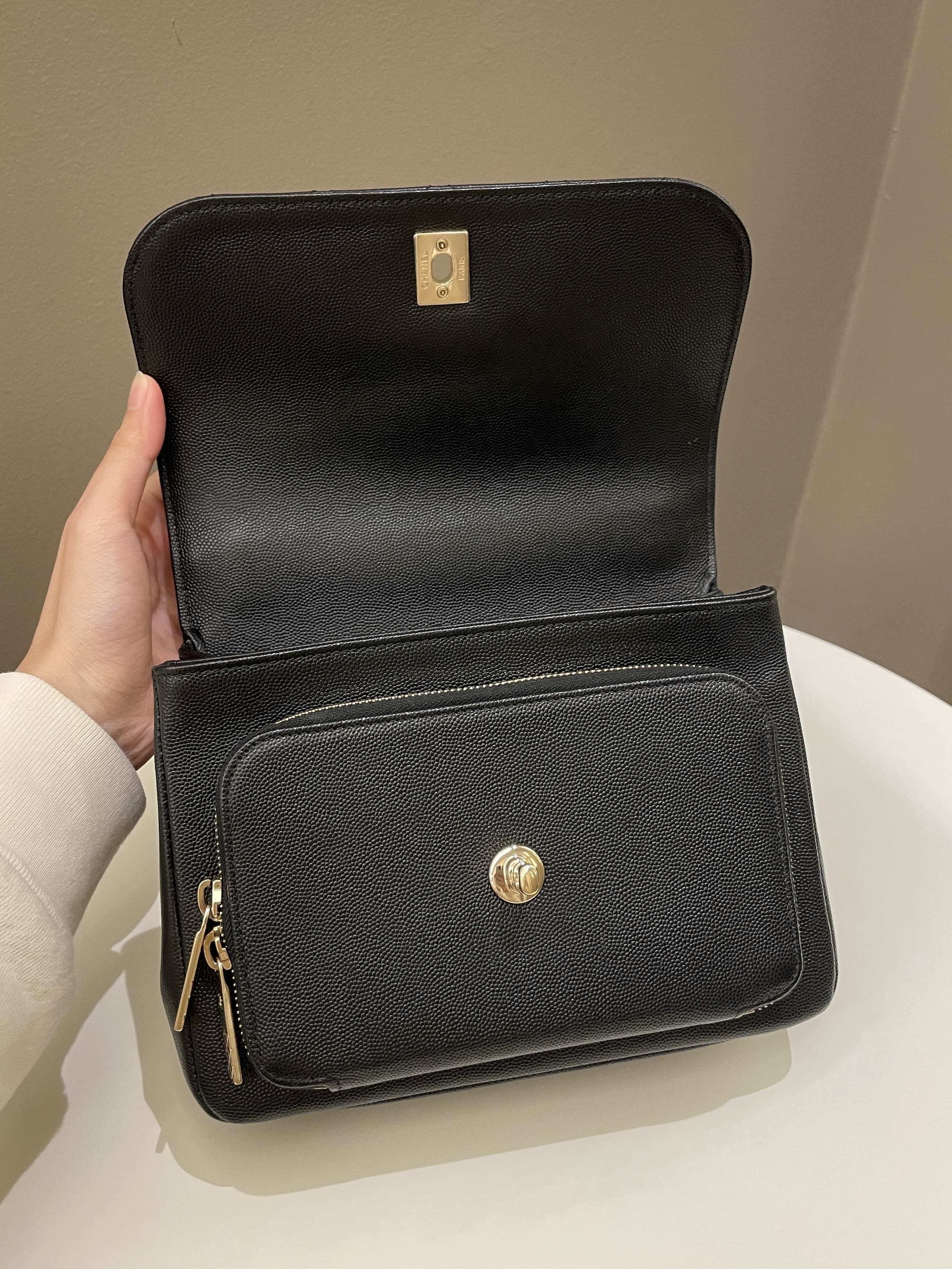 Chanel Business Affinity Flap Black Caviar