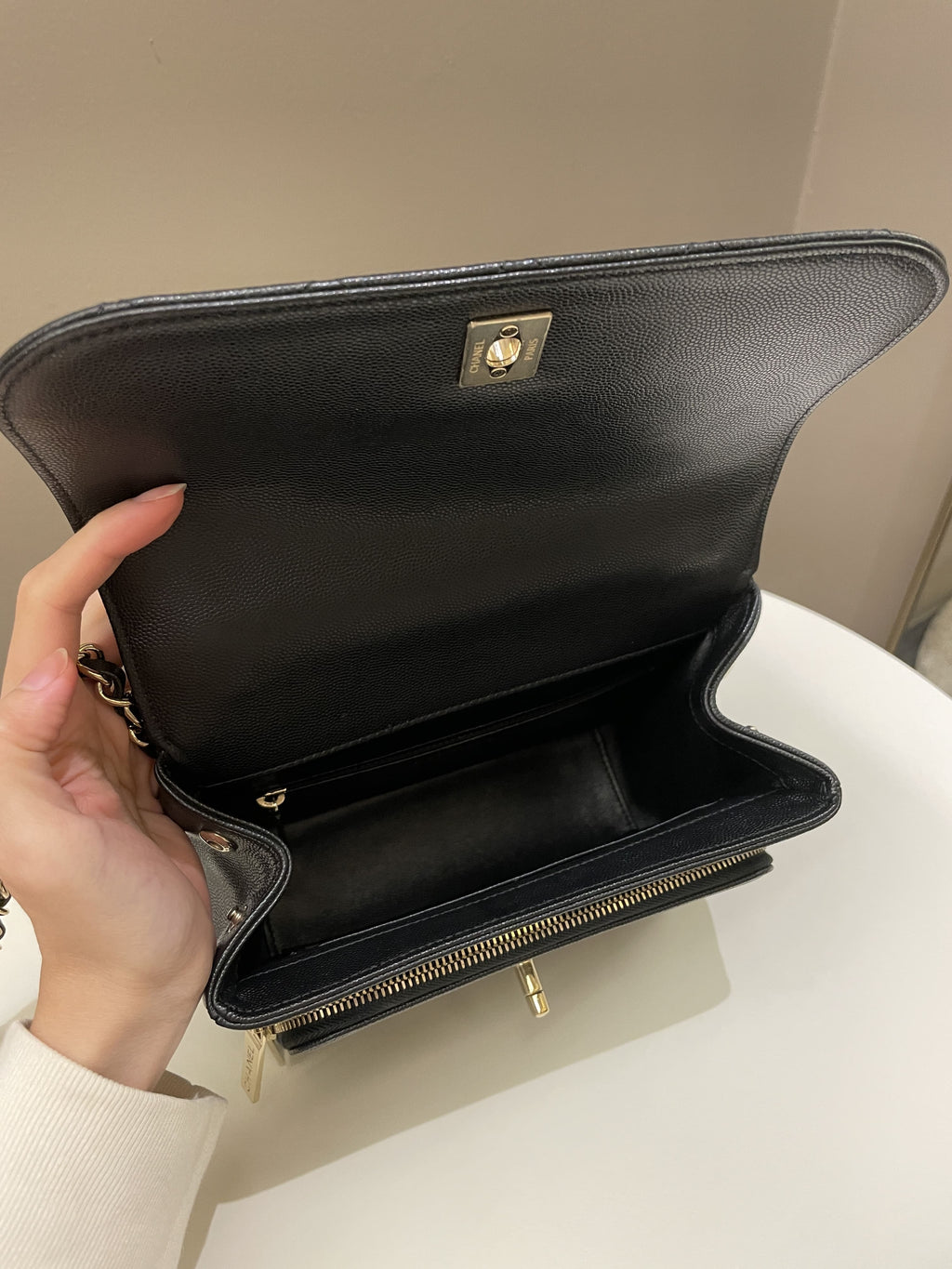 Chanel Business Affinity Flap Black Caviar