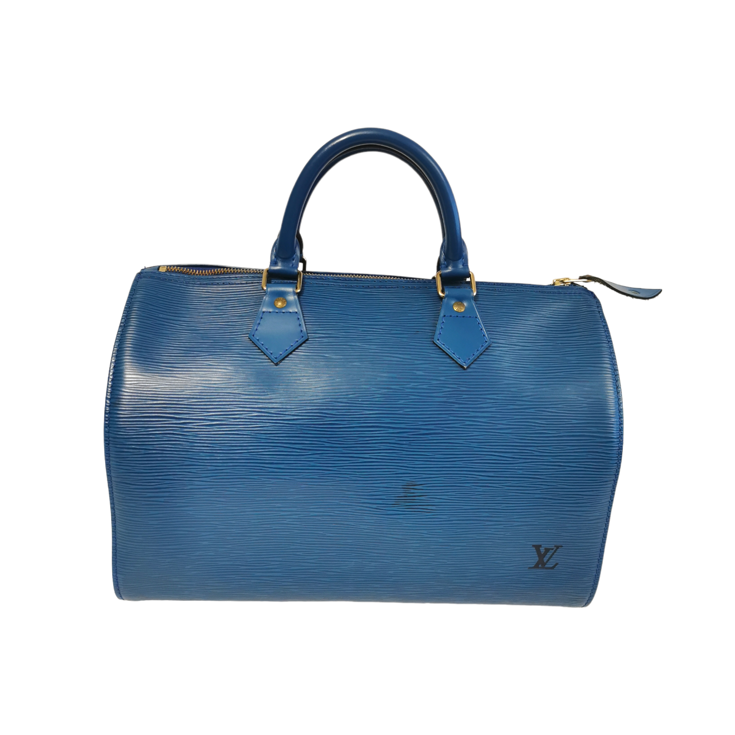 Louis Vuitton Speedy 30 Blue Epi