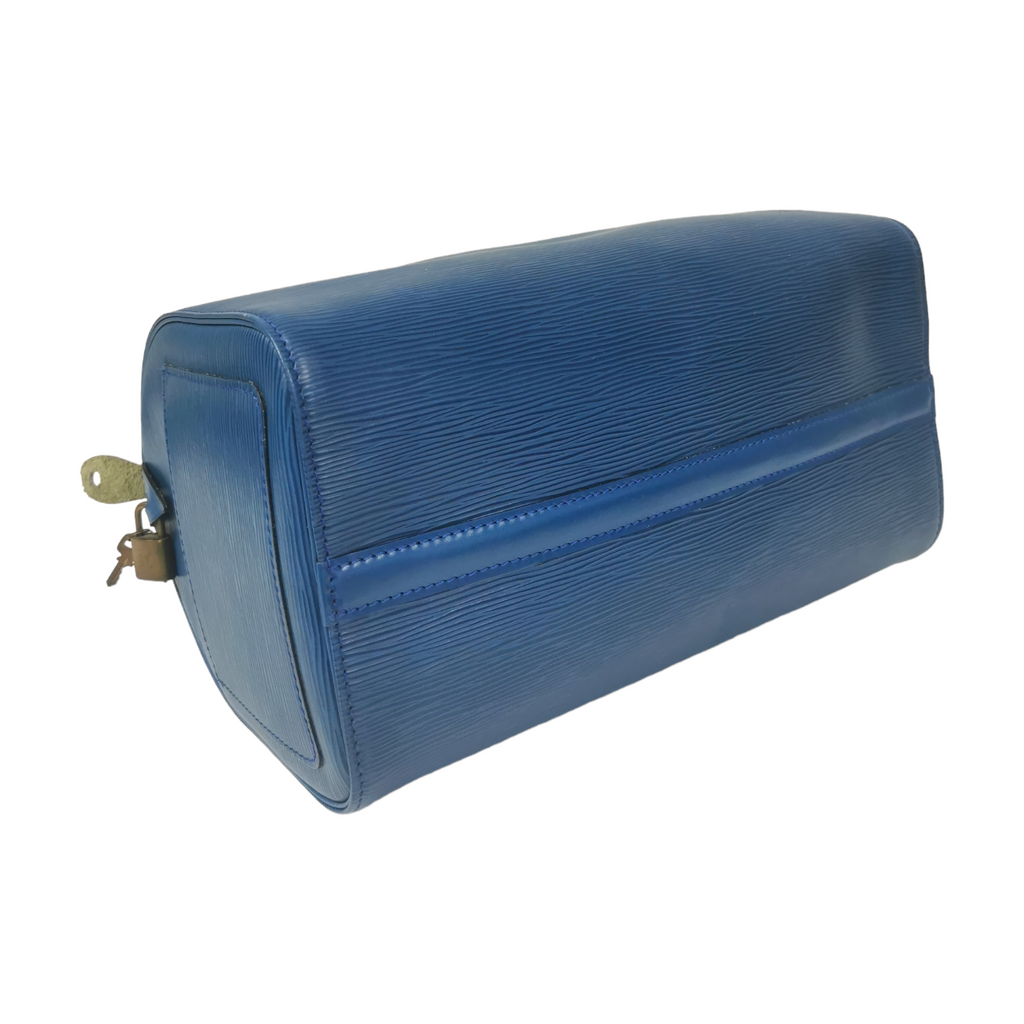 Louis Vuitton Speedy 30 Blue Epi