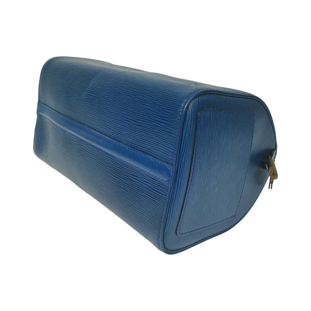 Louis Vuitton Speedy 30 Blue Epi