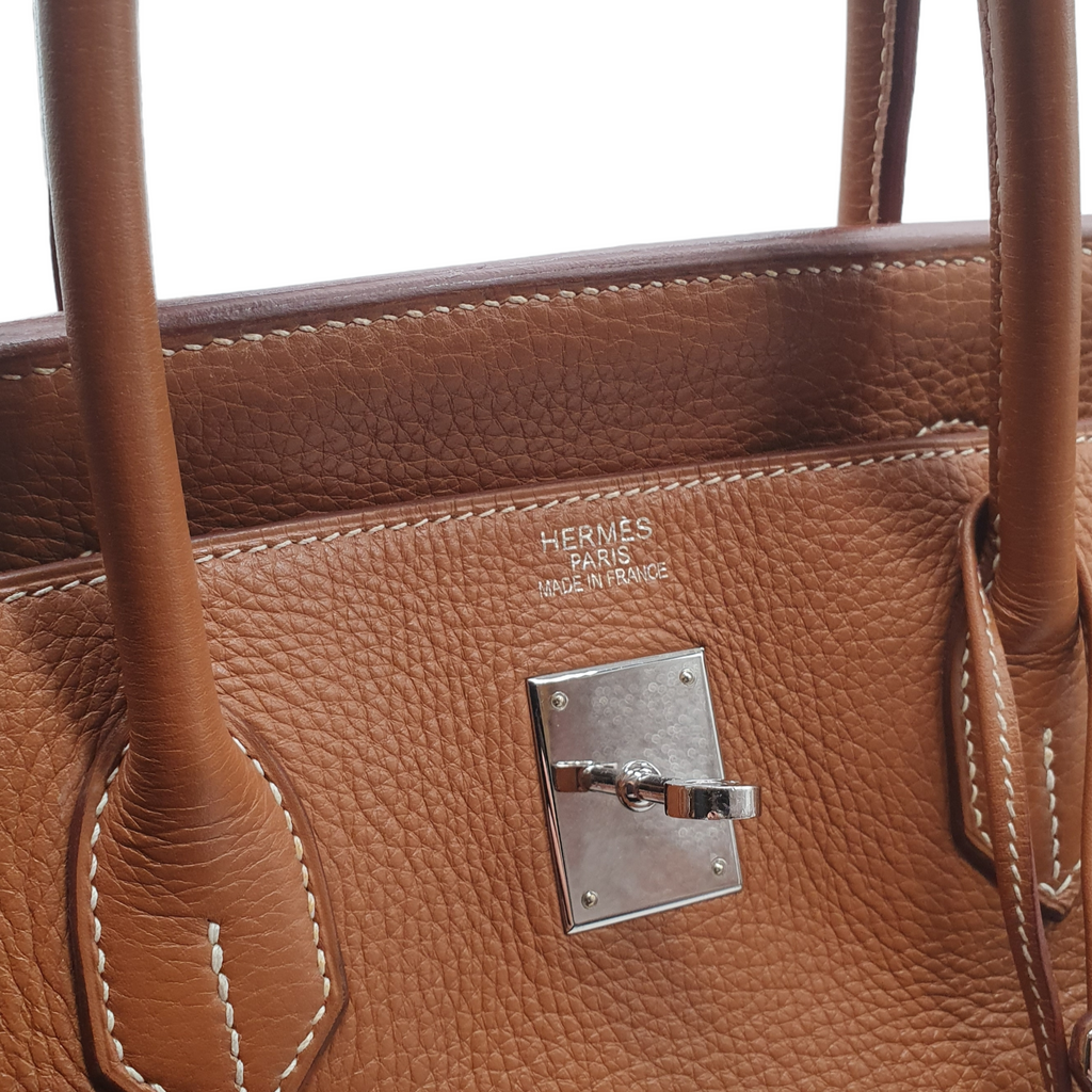 HermÃƒÆ’Ã‚Â¨s Birkin 40 Brown Clemence Palladium