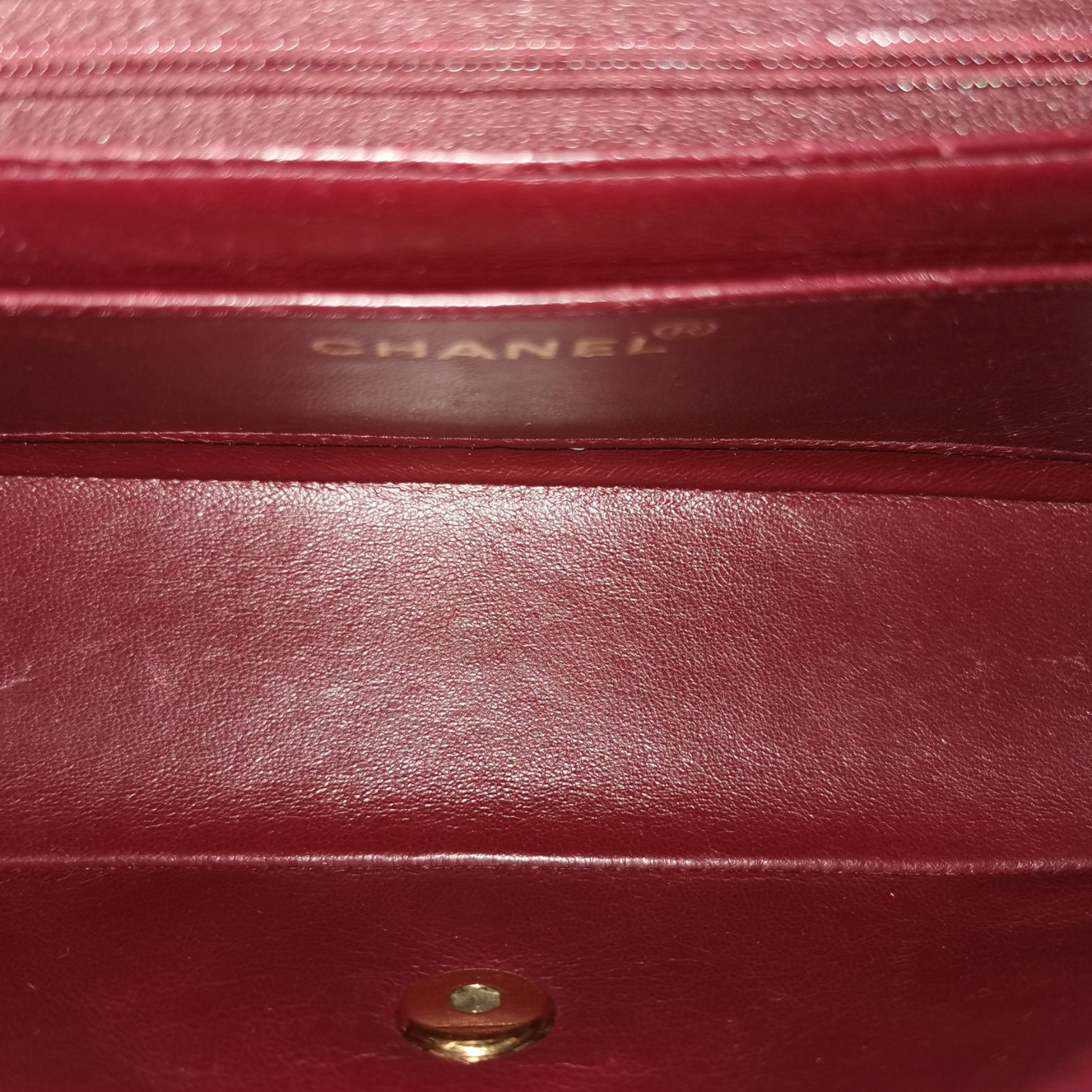 Chanel Diana Small Black Lambskin Gold