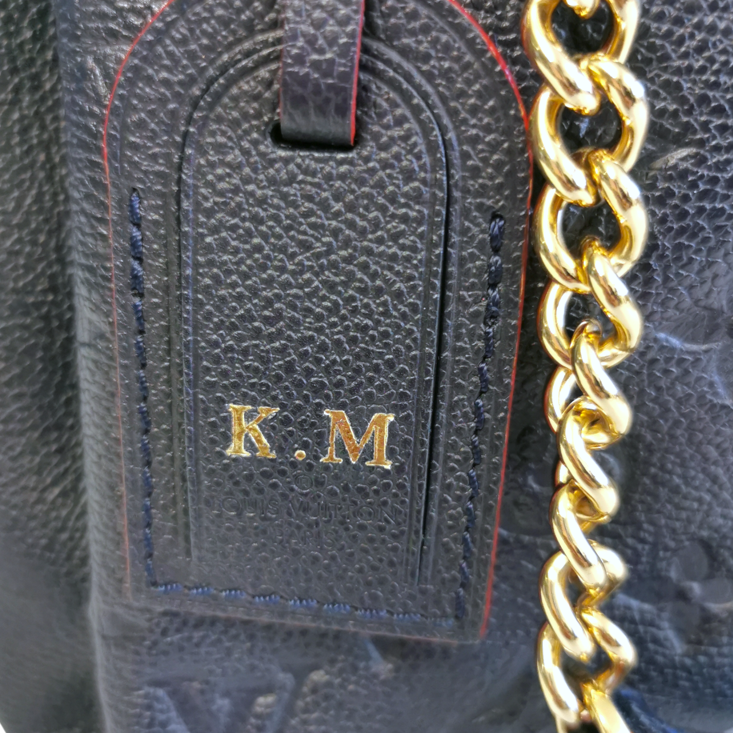 Louis Vuitton Surene MM Marine Rouge Monogram Empreinte