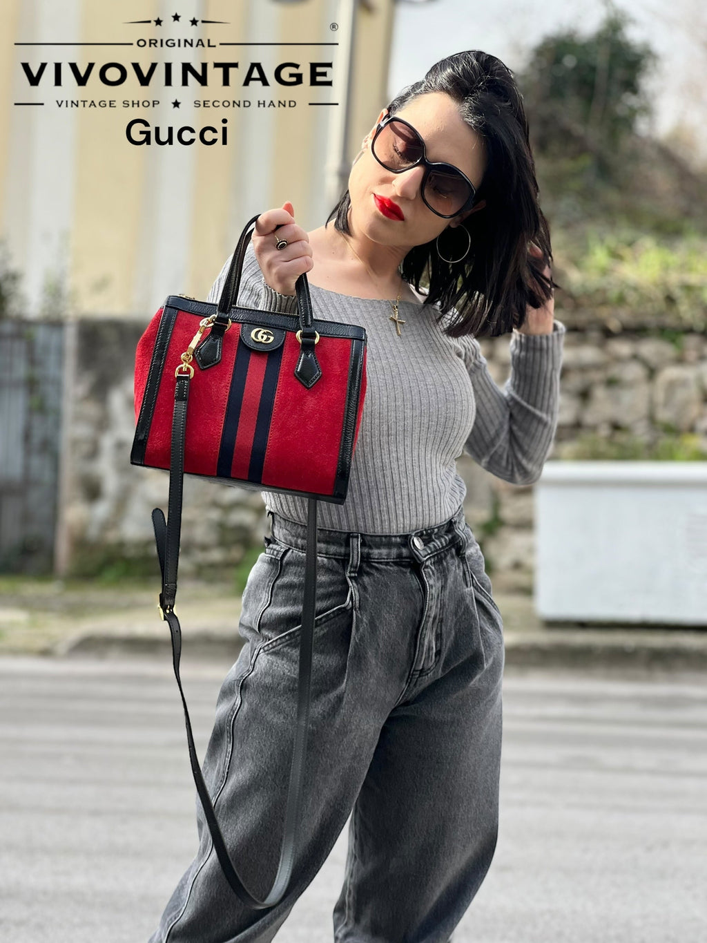 Gucci Ophidia Suede con tracolla