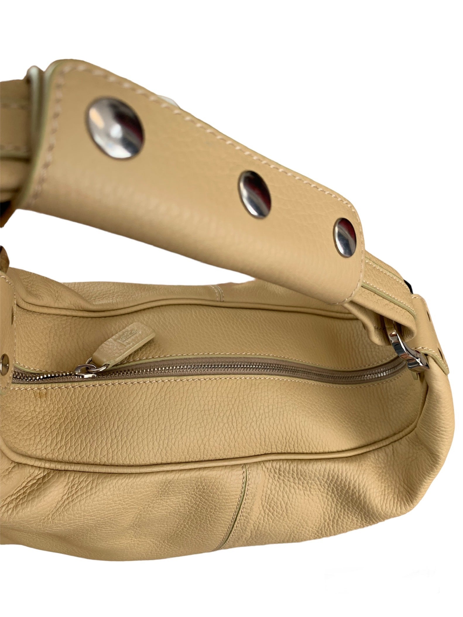 Todds Beige Leather Handbag