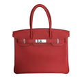 HermÃƒÆ’Ã‚Â¨s Birkin 30 Vermilion Veau Togo Bag PHW