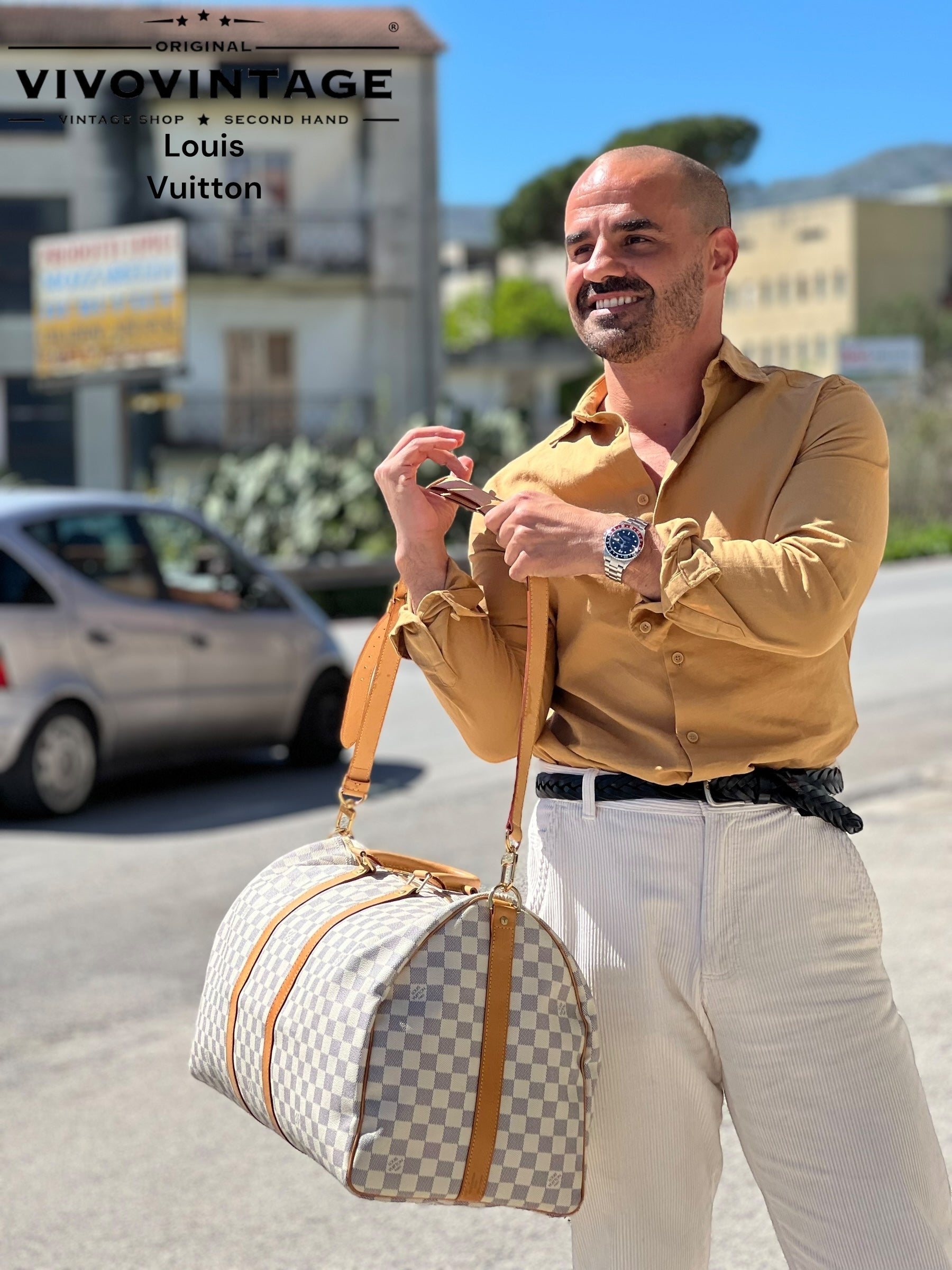 Borsone Keepall LV 55 Bandoulière