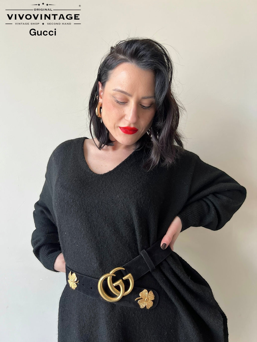 Cintura Gucci velvet tg 38