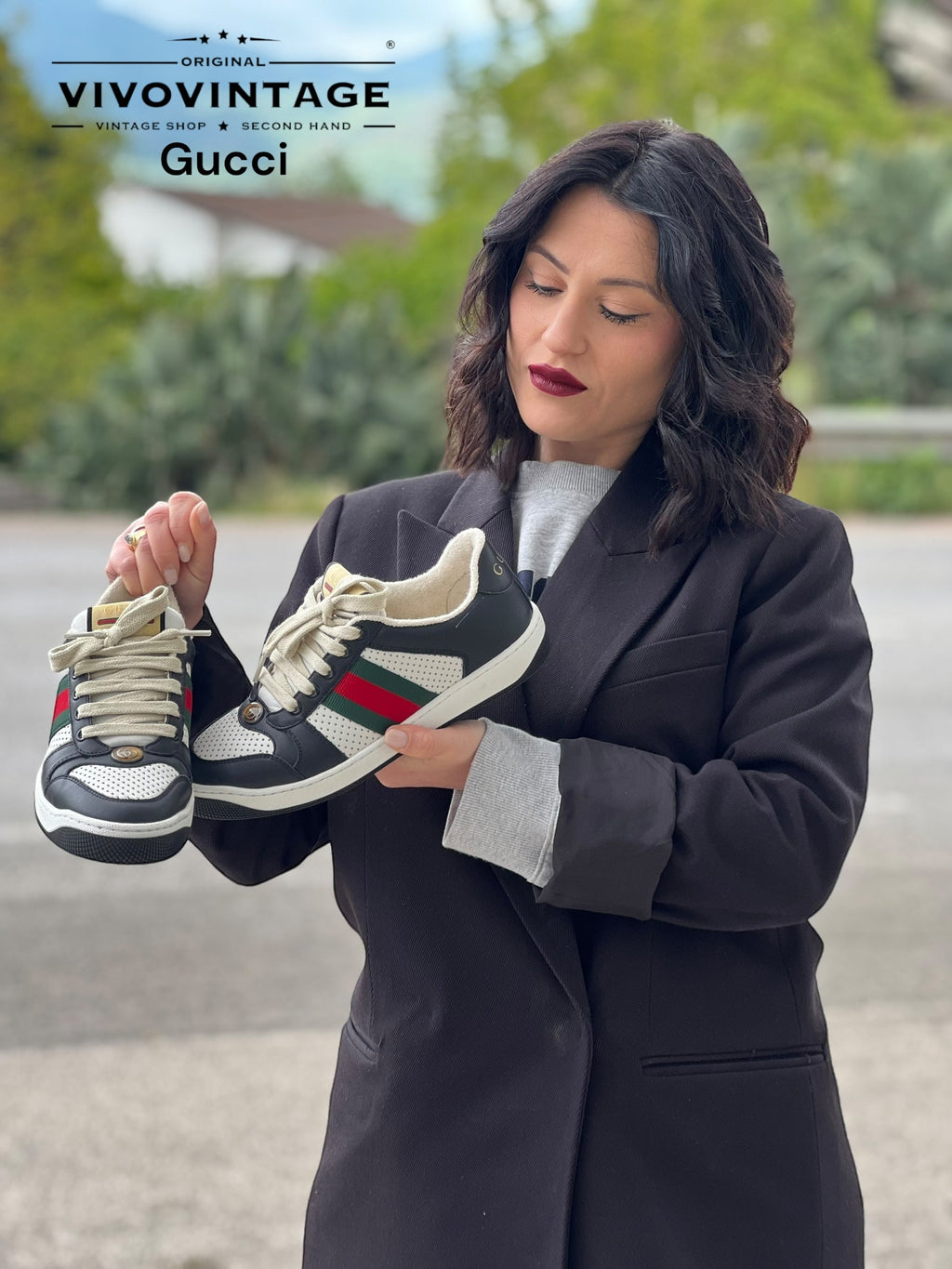 Scarpe sneakers Gucci Web n. 37