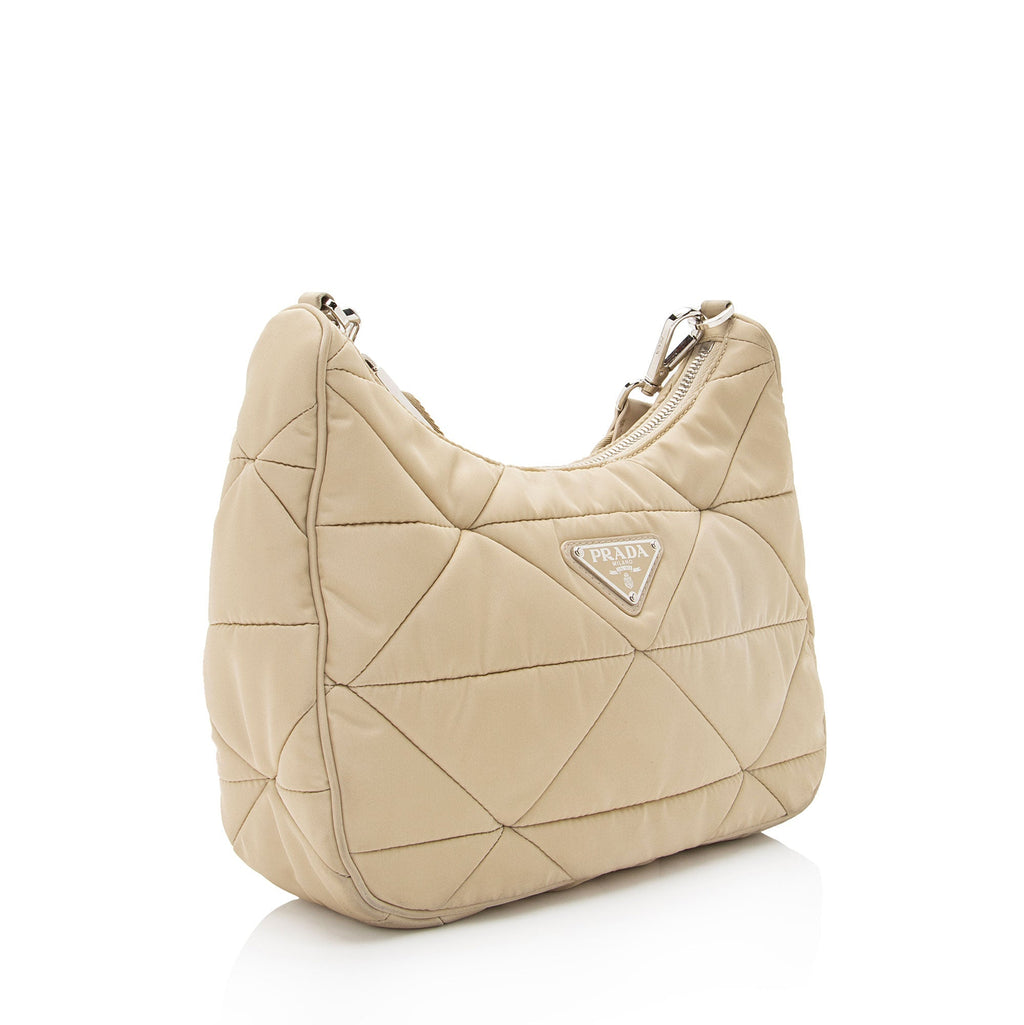 Prada Quilted Padded Re-Nylon Hobo (SHF-aLaT0R)