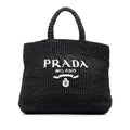 Prada Raffia Logo Tote (SHG-kkTgsm)