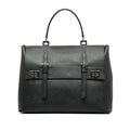 Prada Saffiano Double Turnlock Satchel (SHG-YAGoX0)