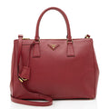 Prada Saffiano Leather Lux Double-Zip Medium Tote