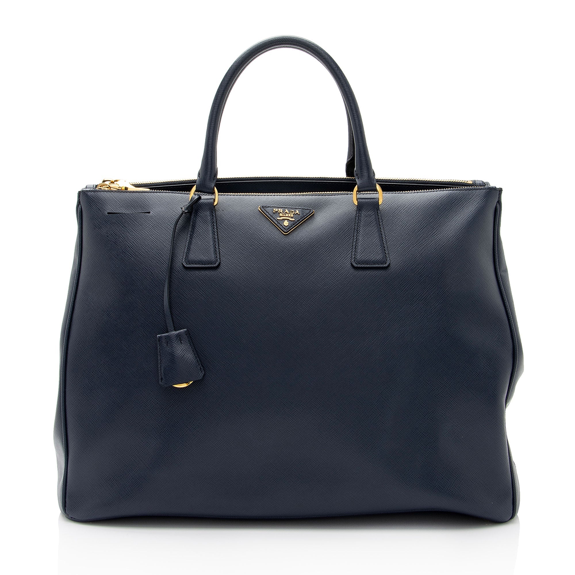 Prada Saffiano Lux Double Zip Large Tote (SHF-sygS6q)