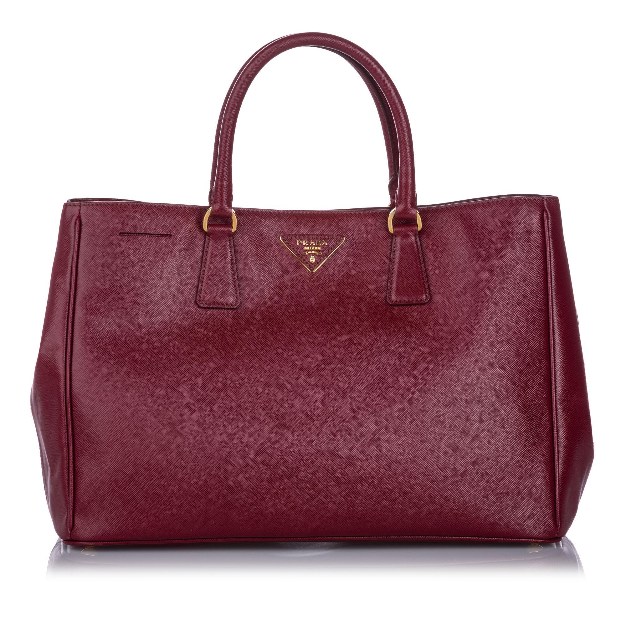 Prada Saffiano Lux Galleria Tote  (SHG-12172)
