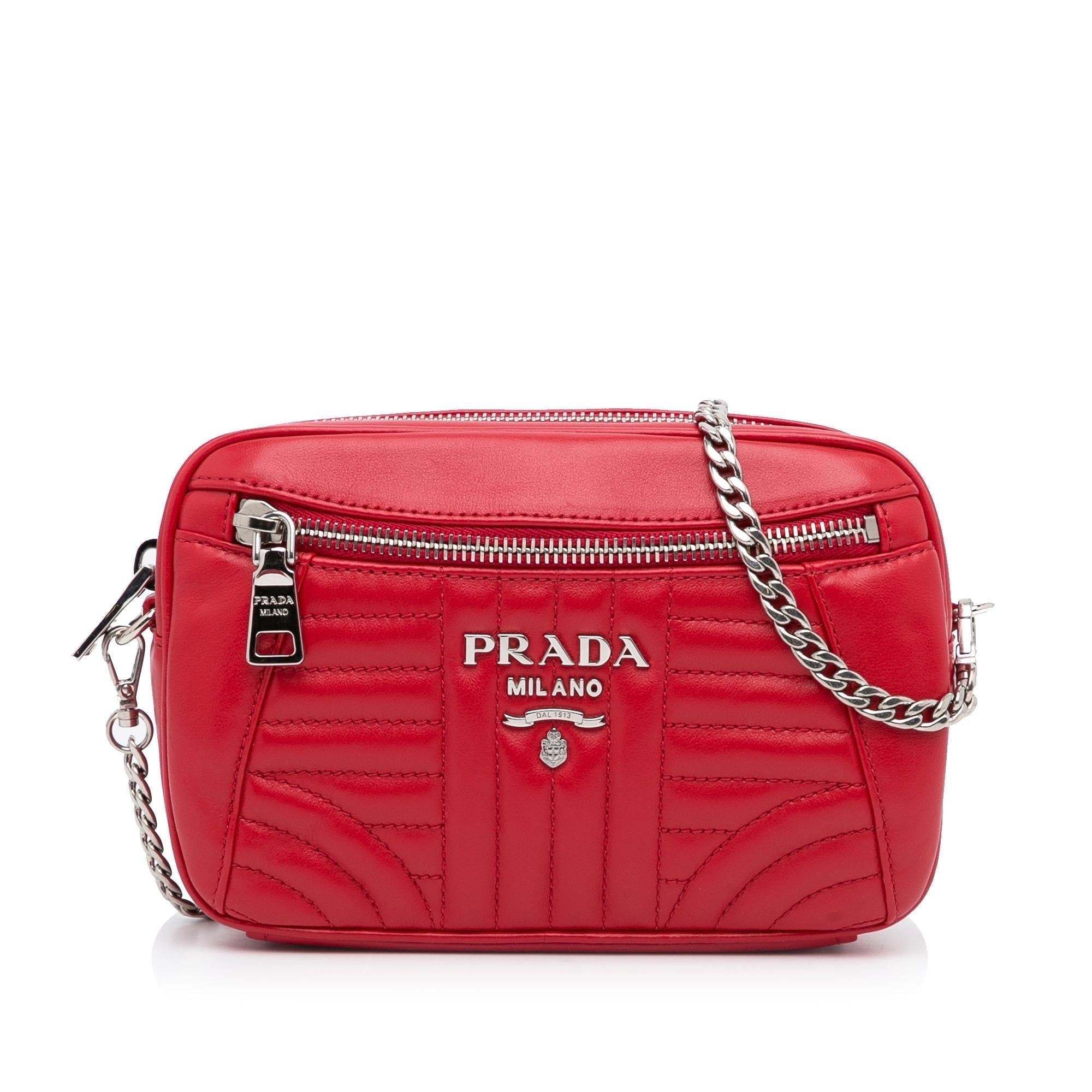 Prada Soft Calf Impunture Diagramme Waist Bag (SHG-KIhUla)