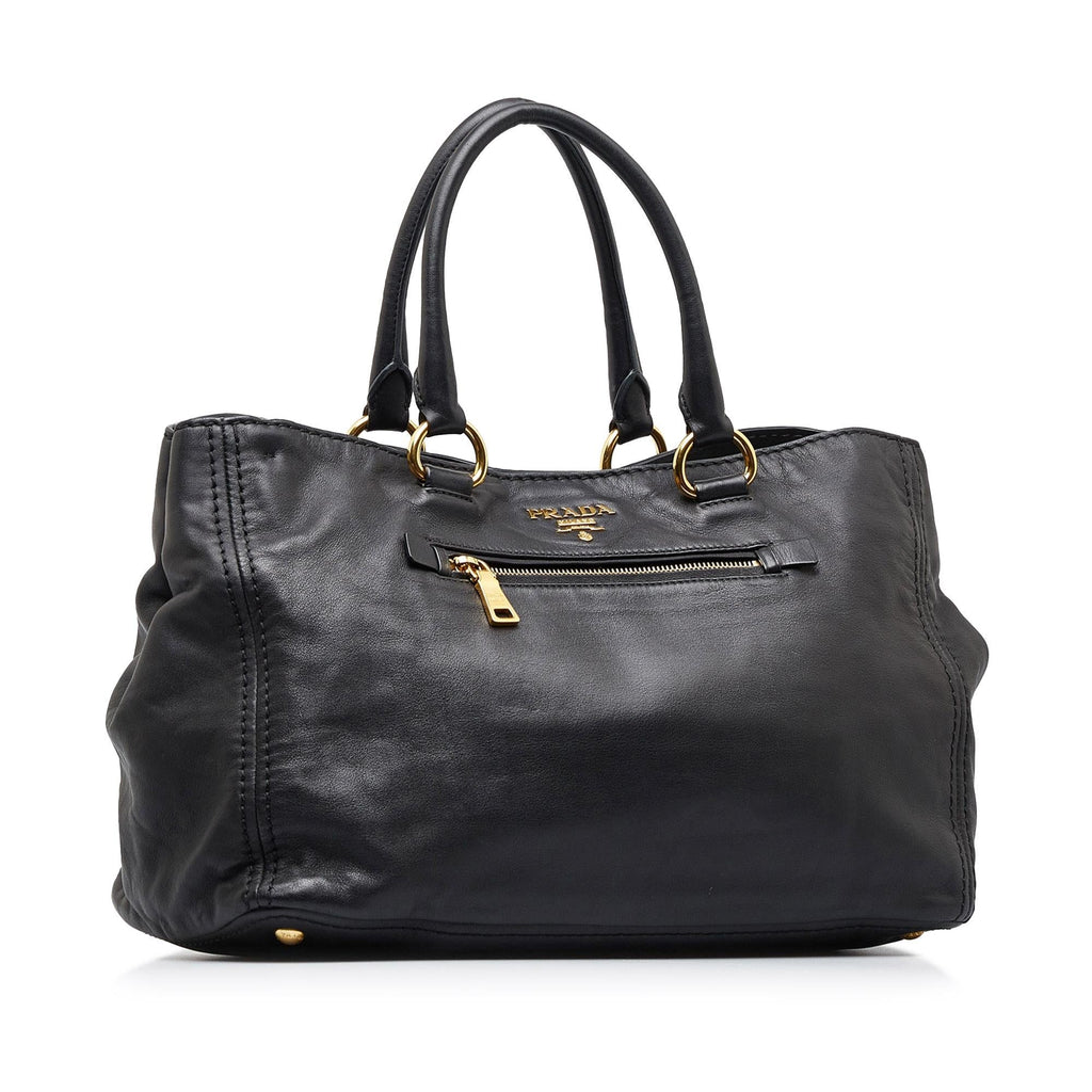 Prada Vitello Daino Satchel (SHG-BykW3U)