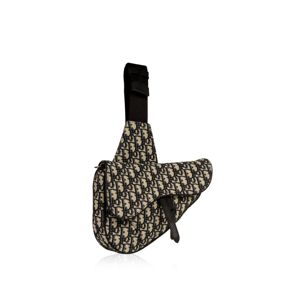 Mens Saddle Bag - Oblique Canvas