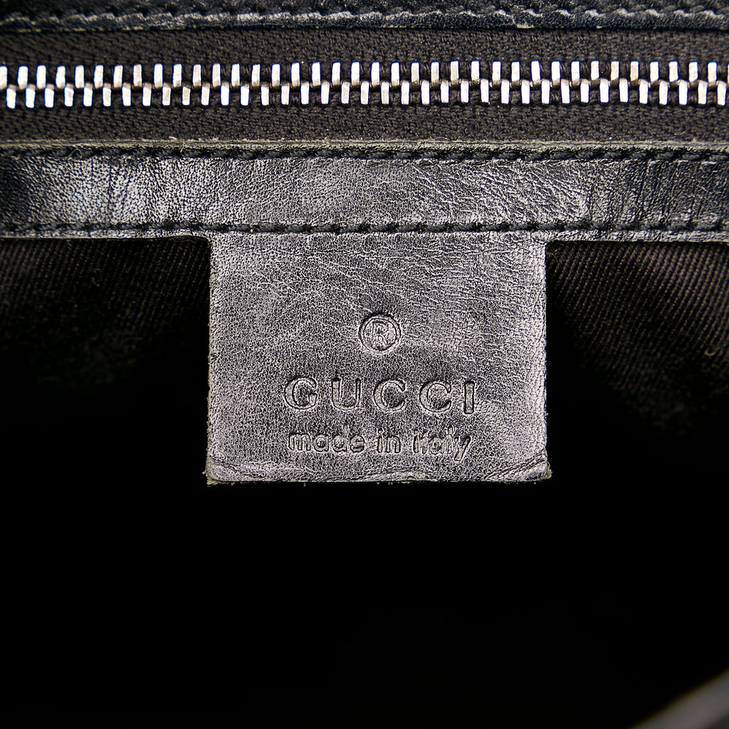 Black Gucci GG Canvas Belt Tote