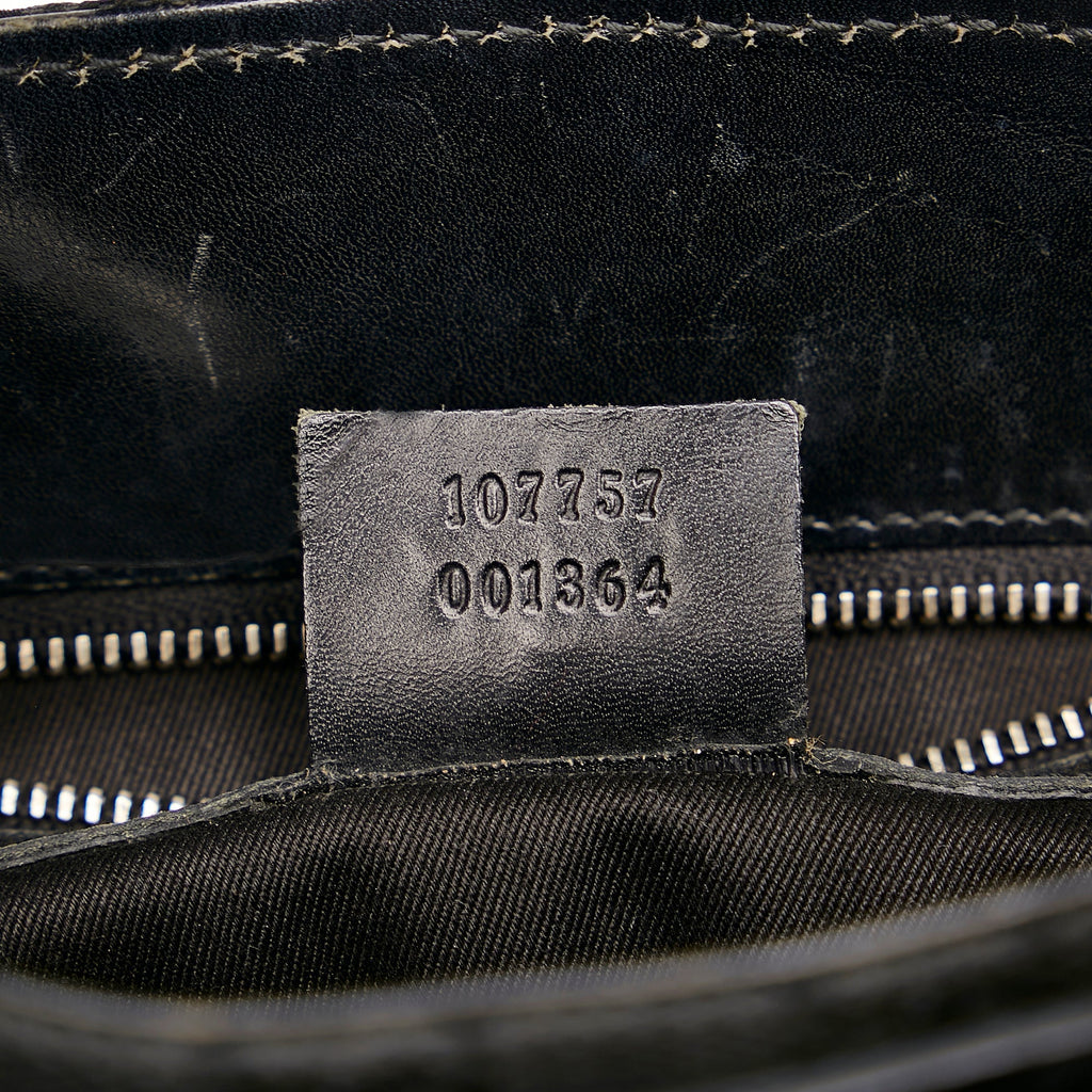 Black Gucci GG Canvas Belt Tote