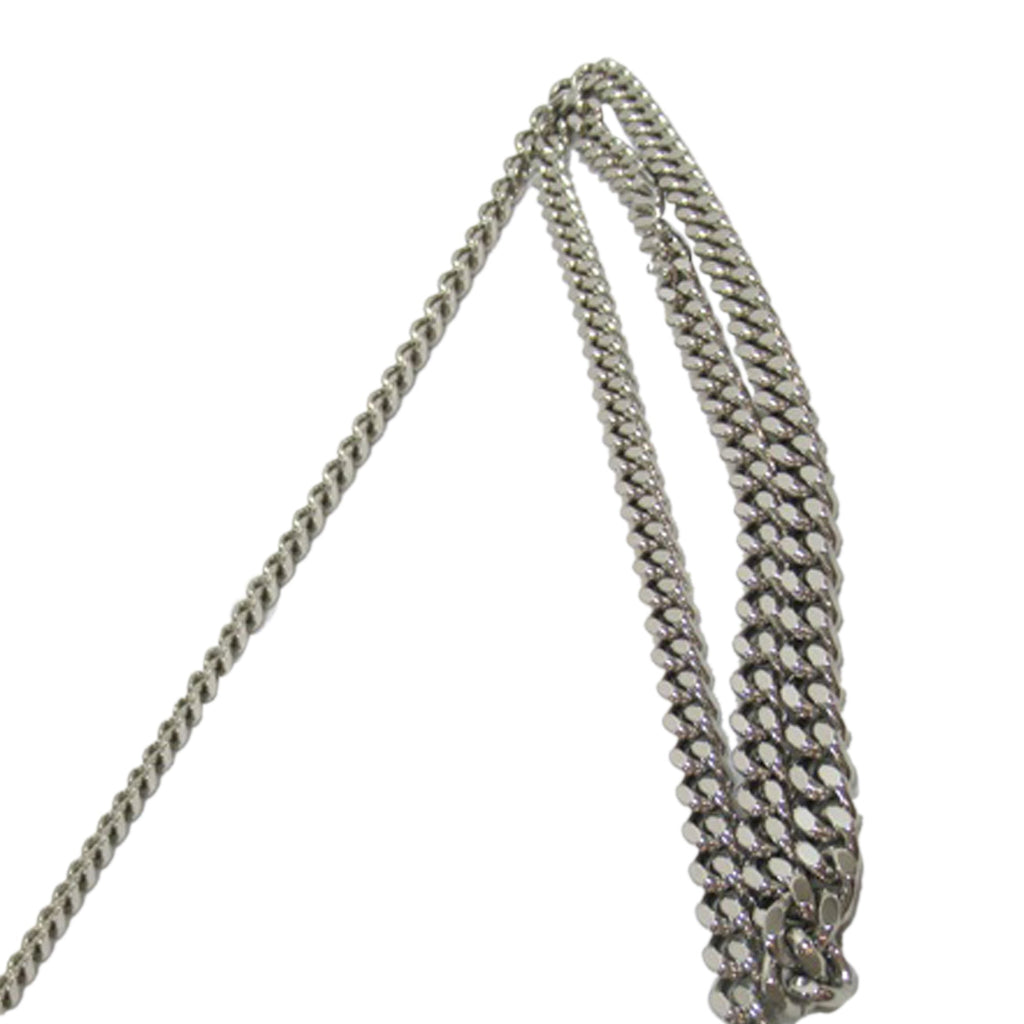 Yves Saint Laurent Envelope Wallet on Chain Blue Leather