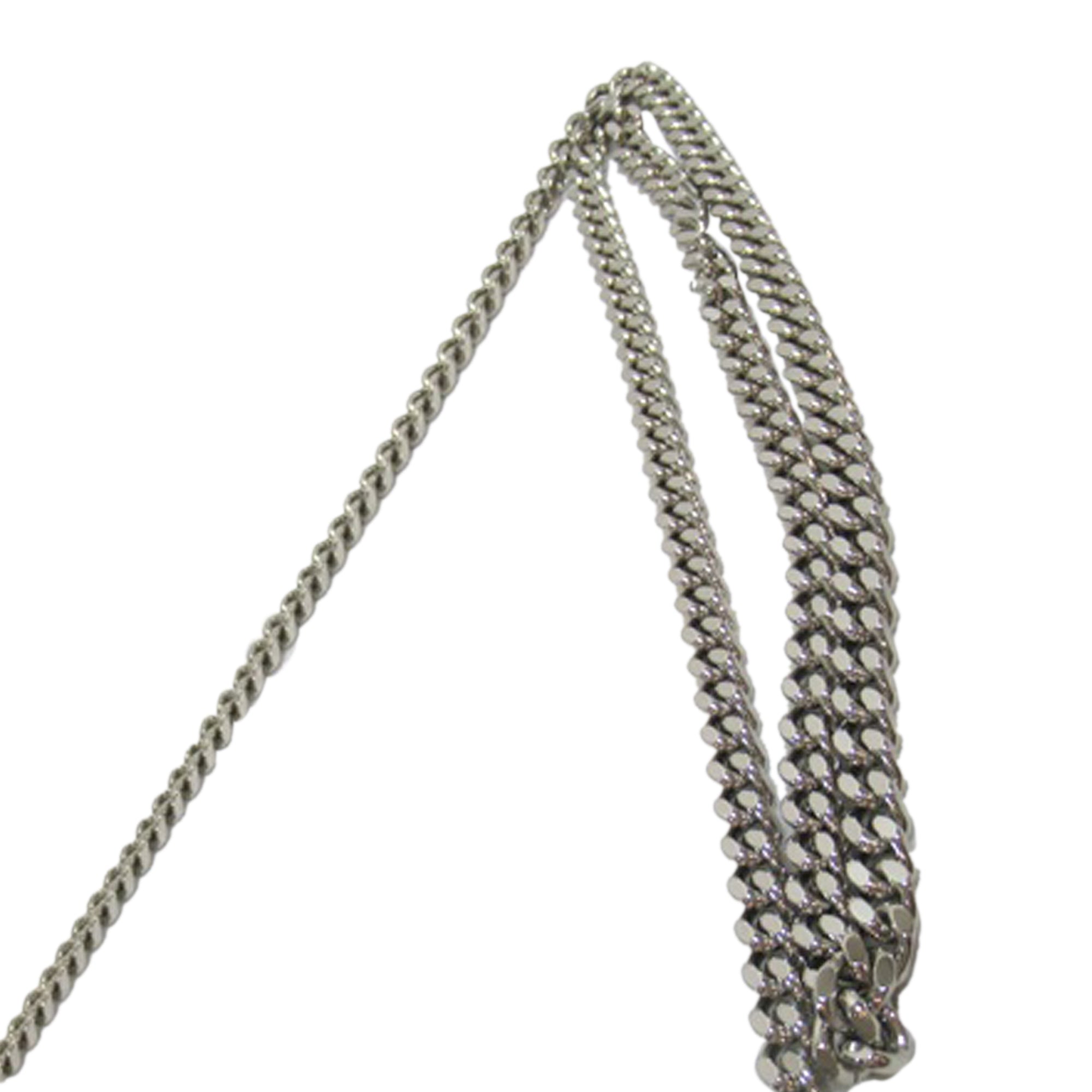 Yves Saint Laurent Envelope Wallet on Chain Blue Leather