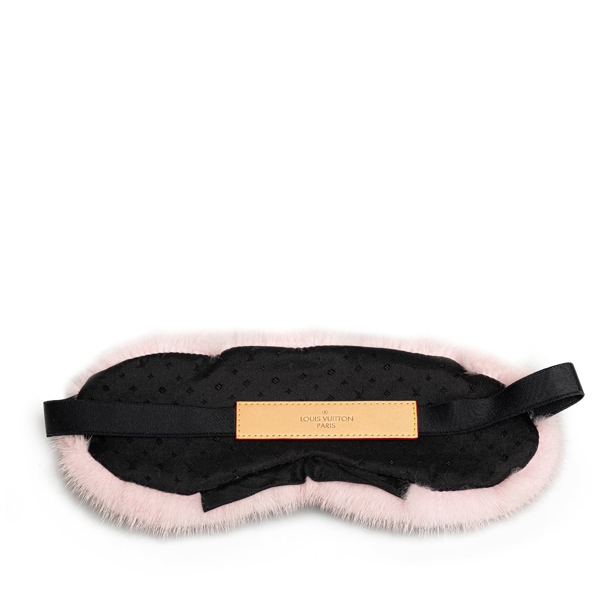 Pink Louis Vuitton Monogram Mink Eye Mask