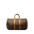 Brown Louis Vuitton Monogram Keepall 50 Travel Bag