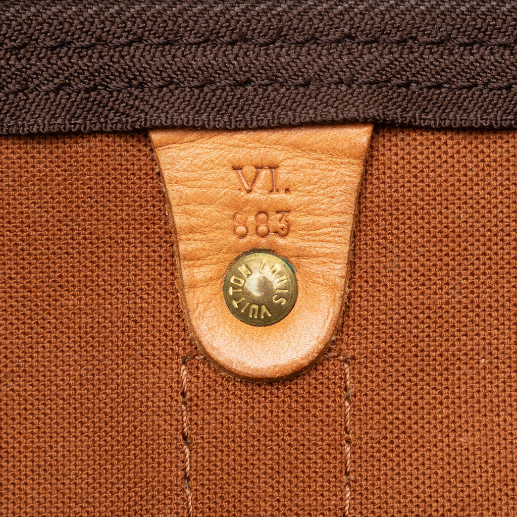 Brown Louis Vuitton Monogram Keepall 50 Travel Bag