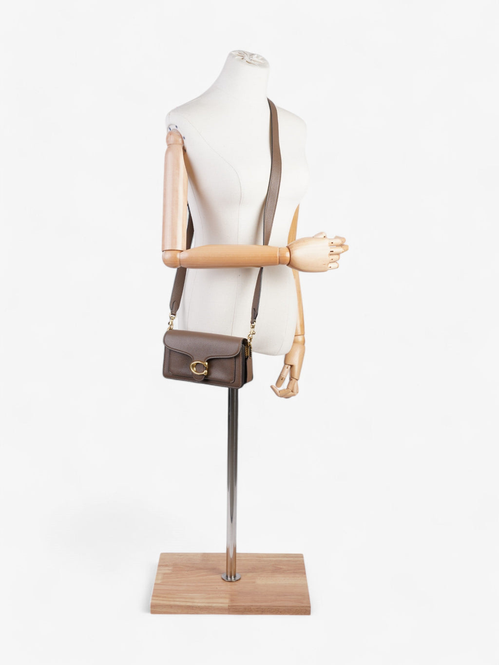 Coach Tabby Dark Stone Grained Leather 20