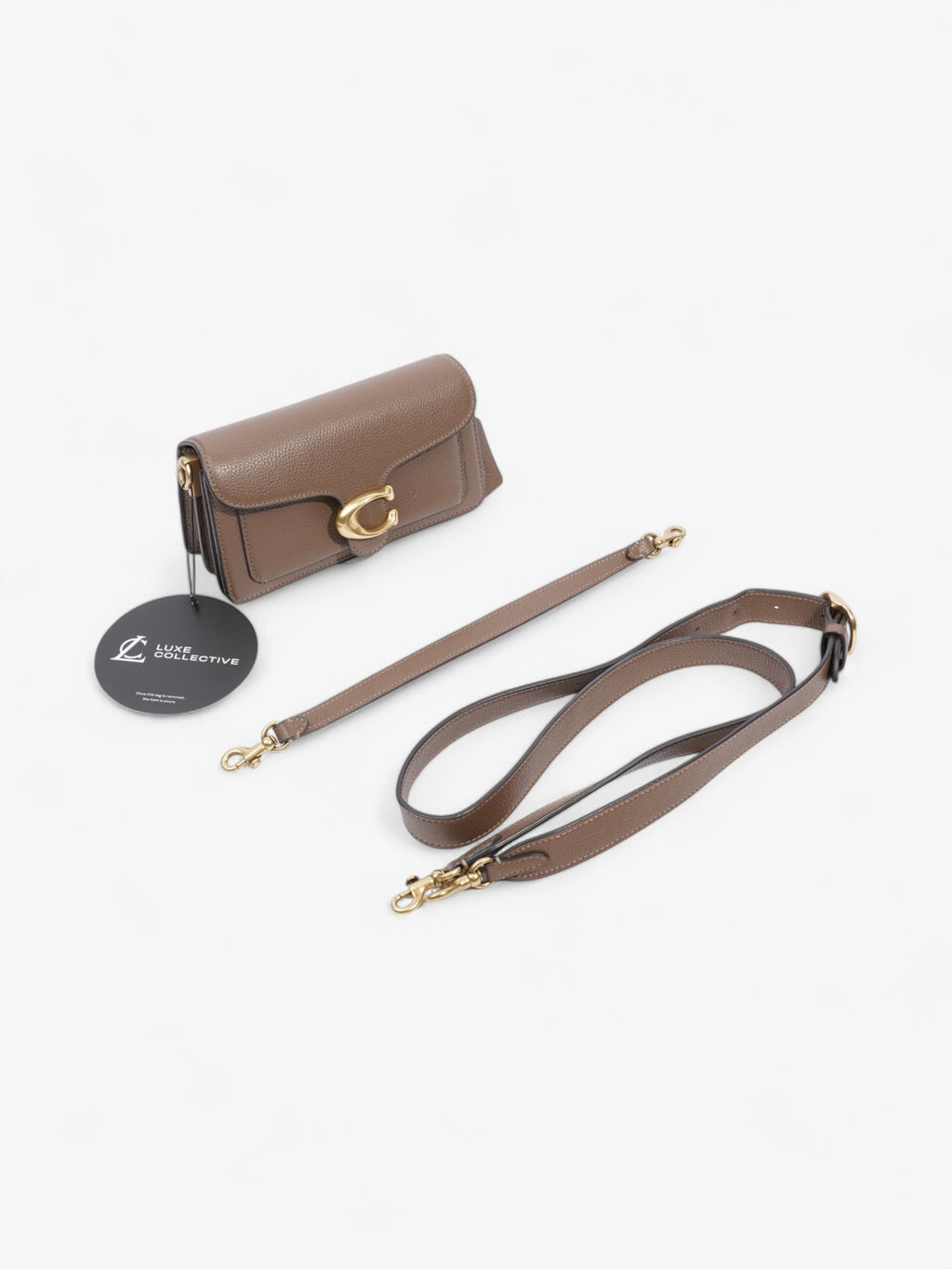 Coach Tabby Dark Stone Grained Leather 20
