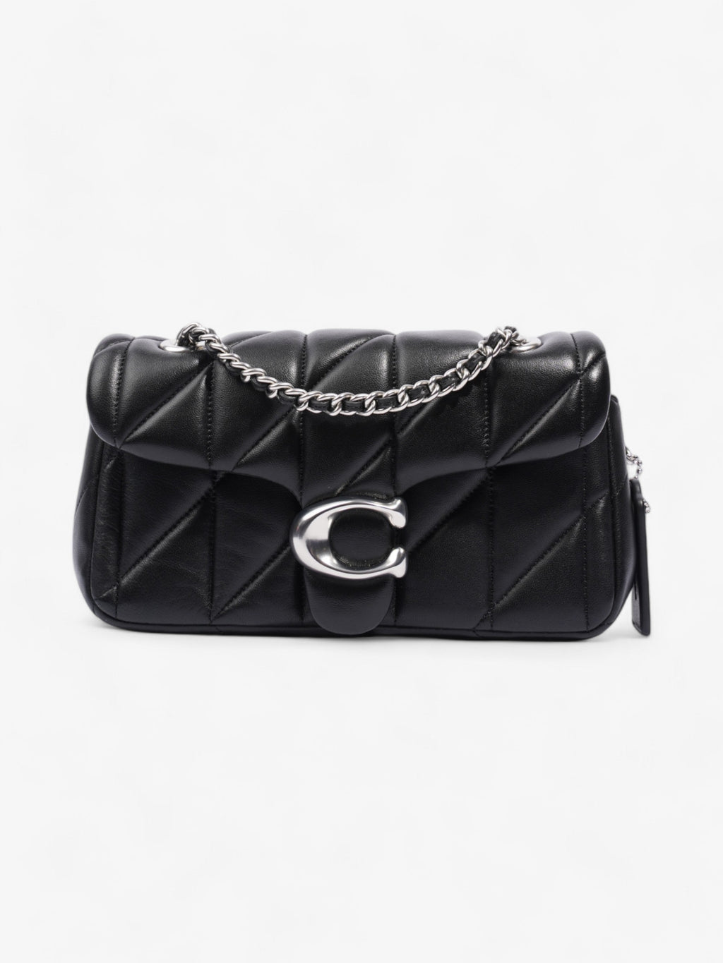 Coach Quilted Tabby Black Nappa Leather 20